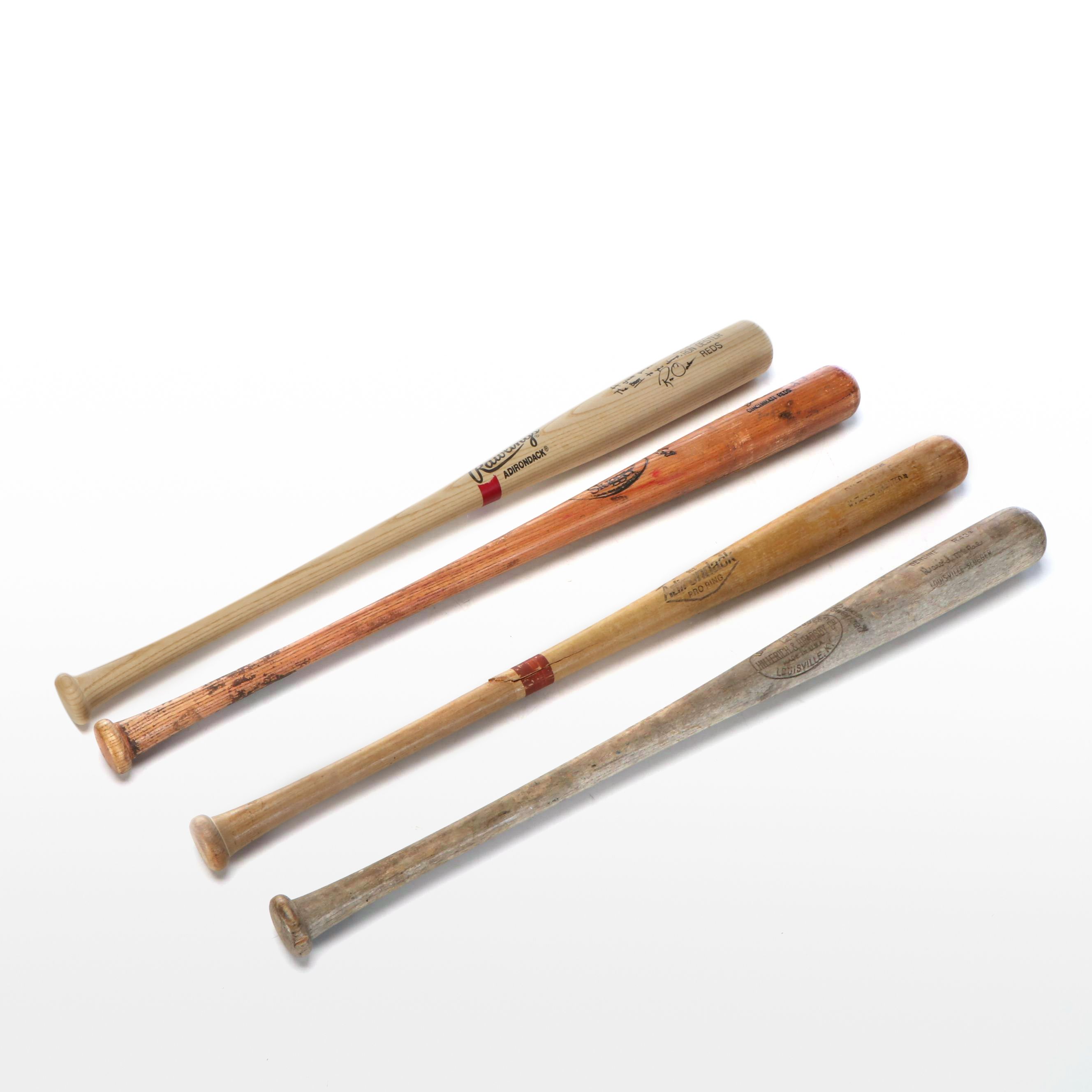 Joe Oliver, Ron Oester, Hal McRae and Dave Collins Used Bats
