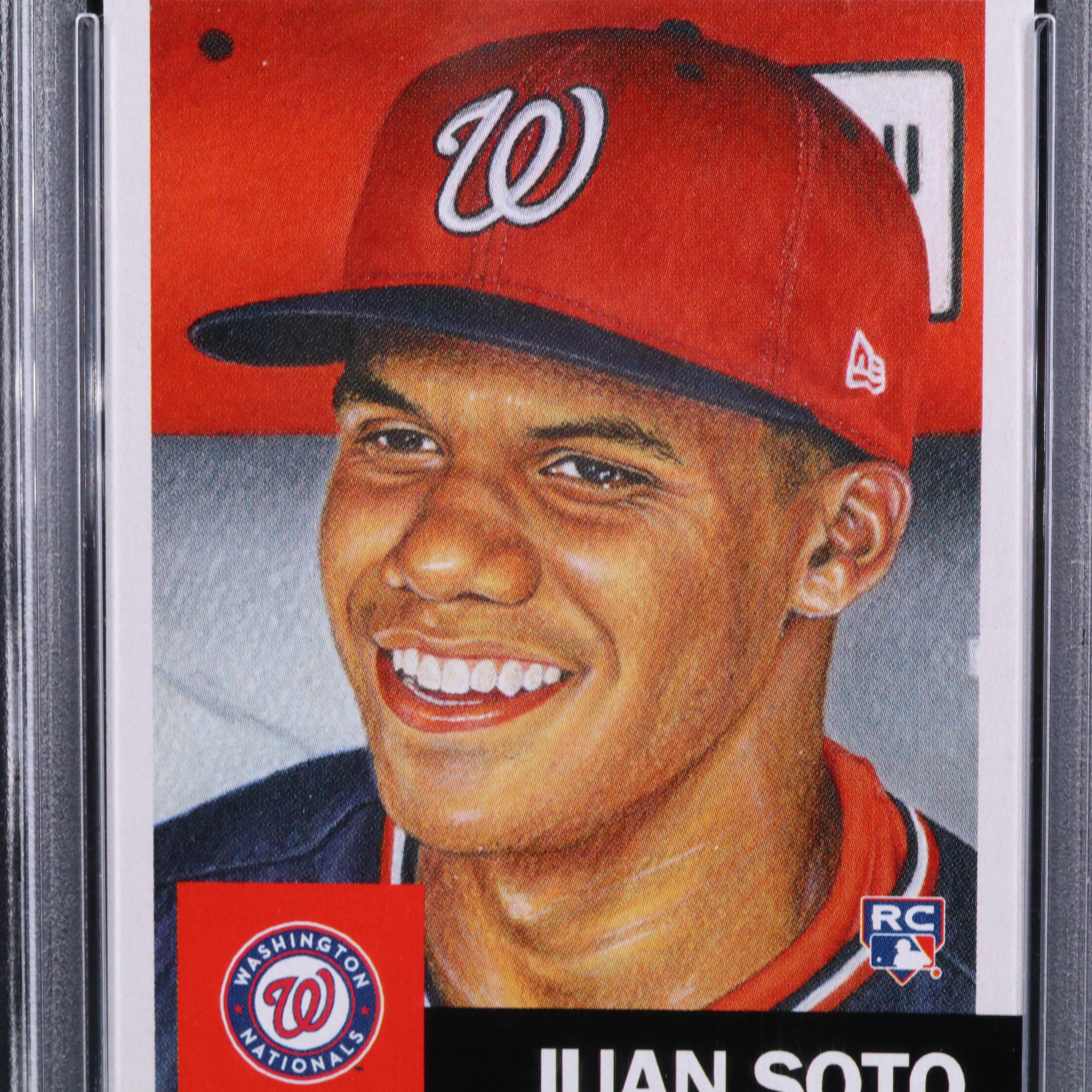 2018 Topps Living Juan Soto Washington Nationals Rookie Card Graded PSA 10