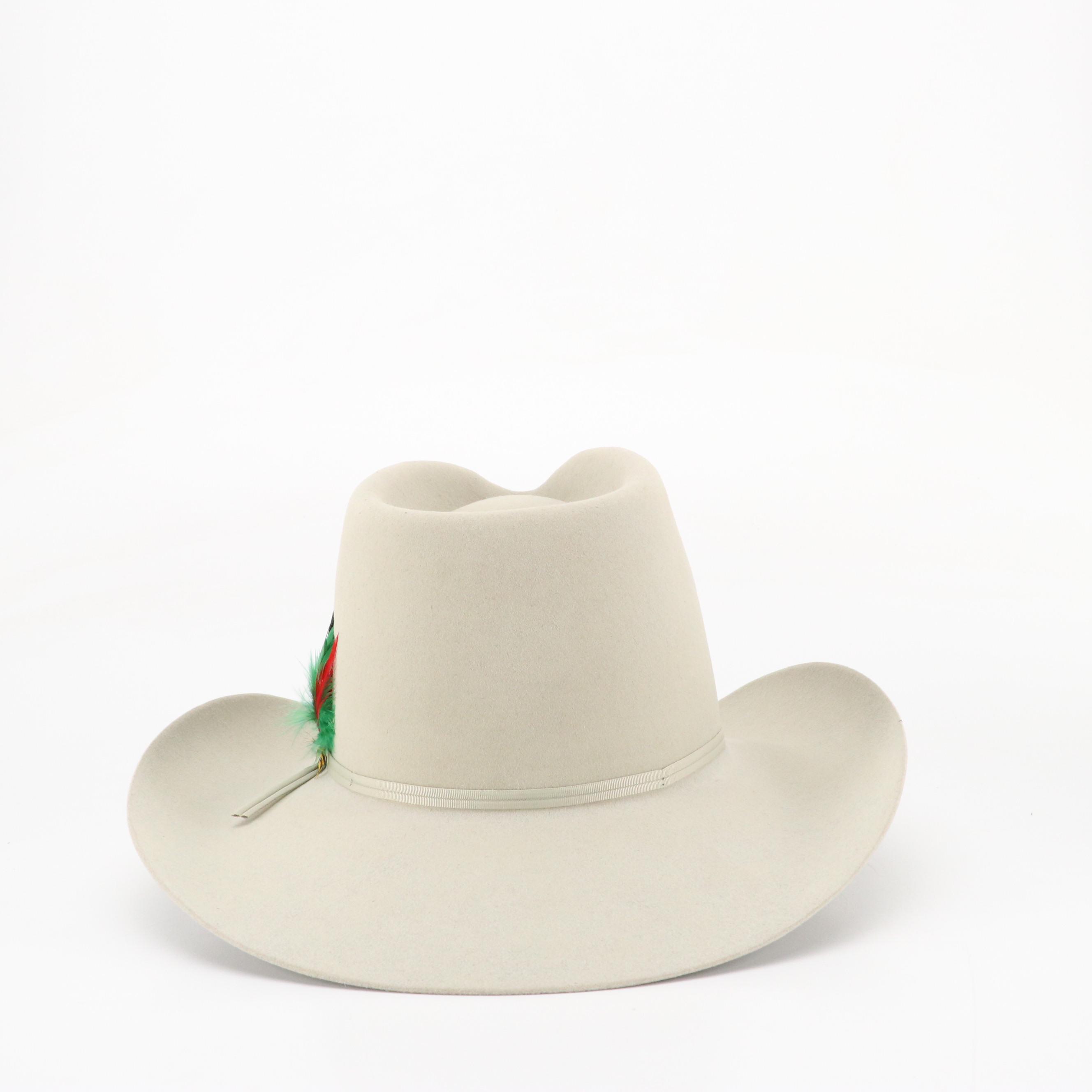 Luskey's by Stetson PL317 Tycoon Western Hat in Beaver Fur Felt with Box