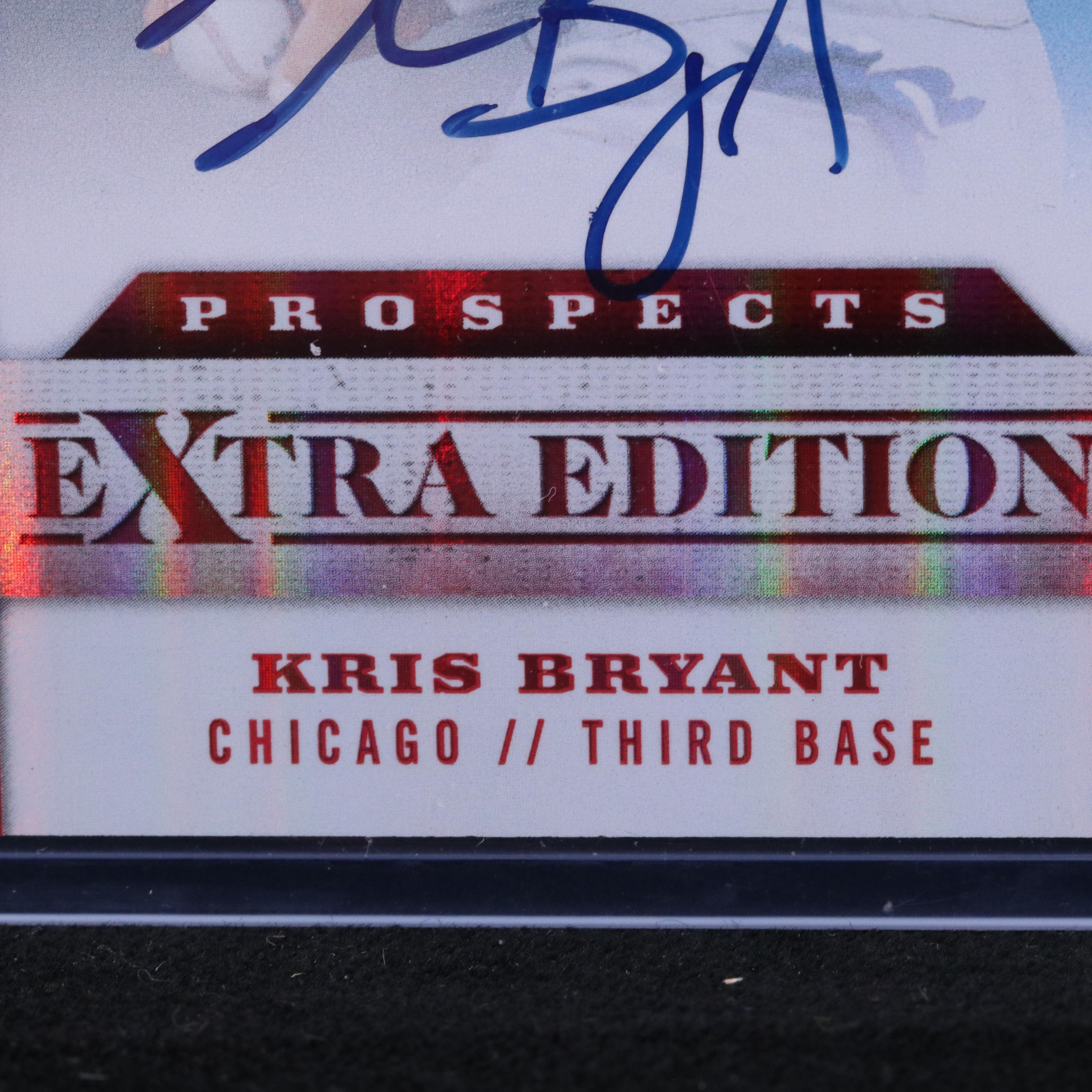2013 Elite Kris Bryant Signed Chicago Cubs Baseball Card #ed 203/324