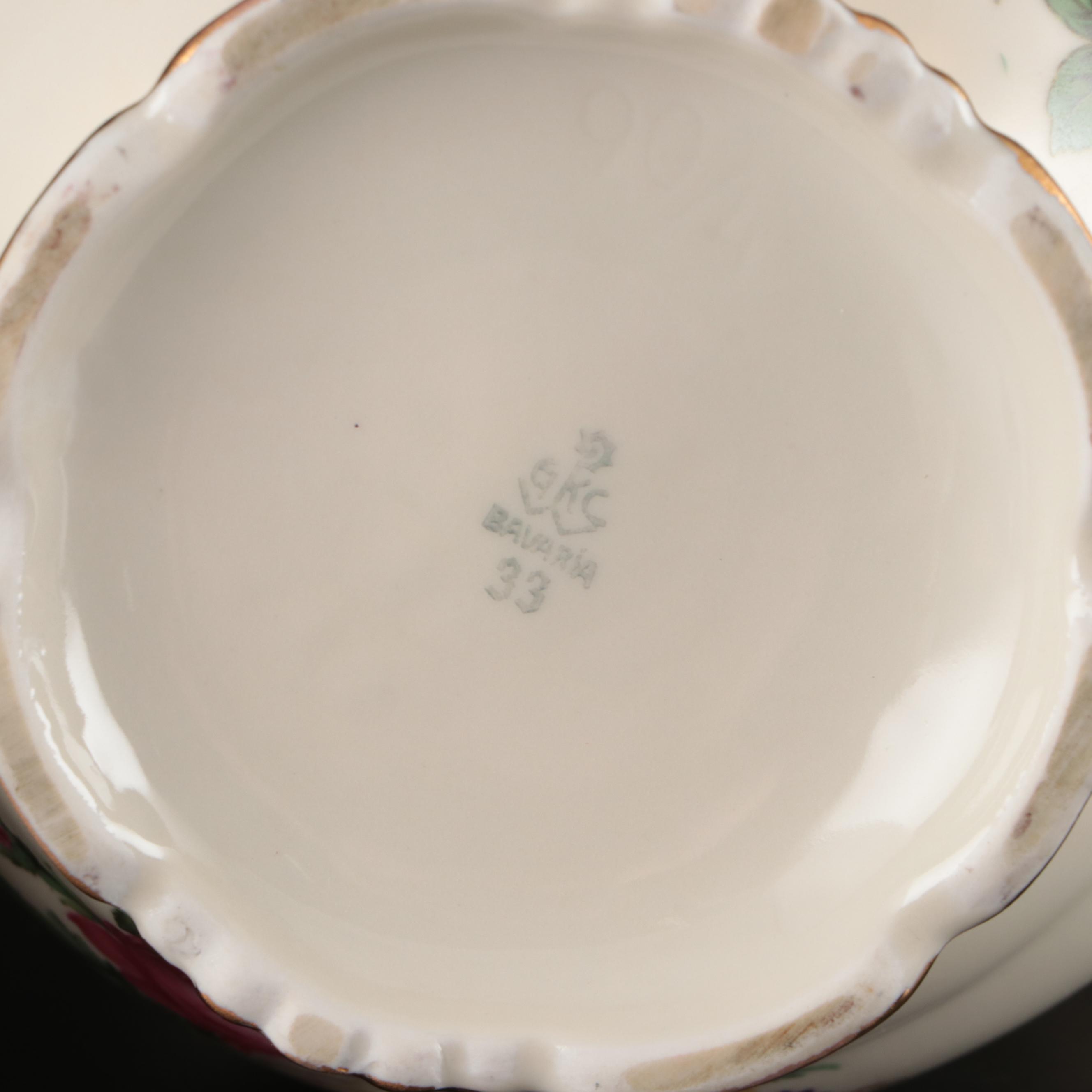 Nikko "Blue Willow" with German Tea Set and Other Tableware