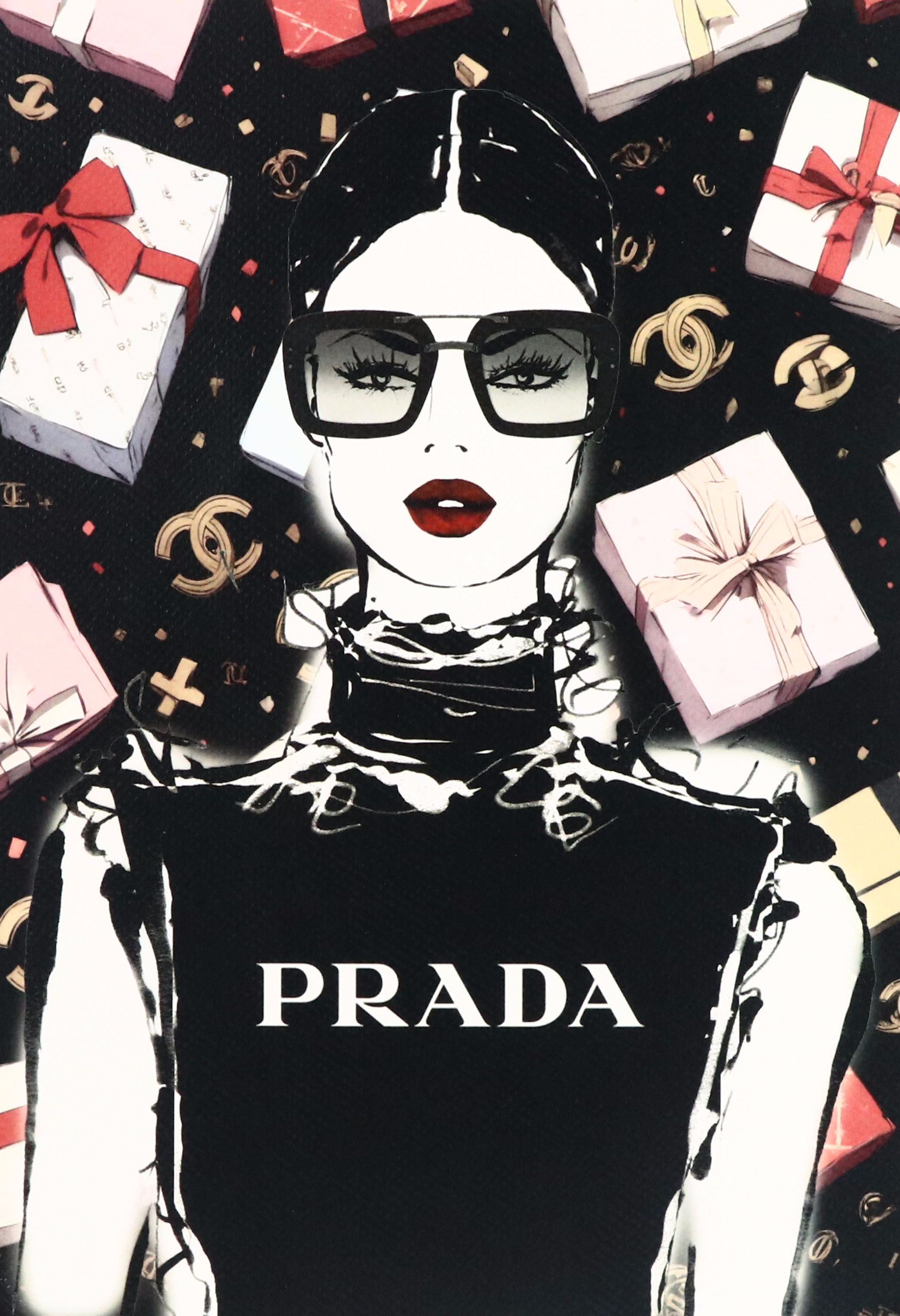 Death NYC Graphic Digital Print Featuring Prada x Chanel, 2024