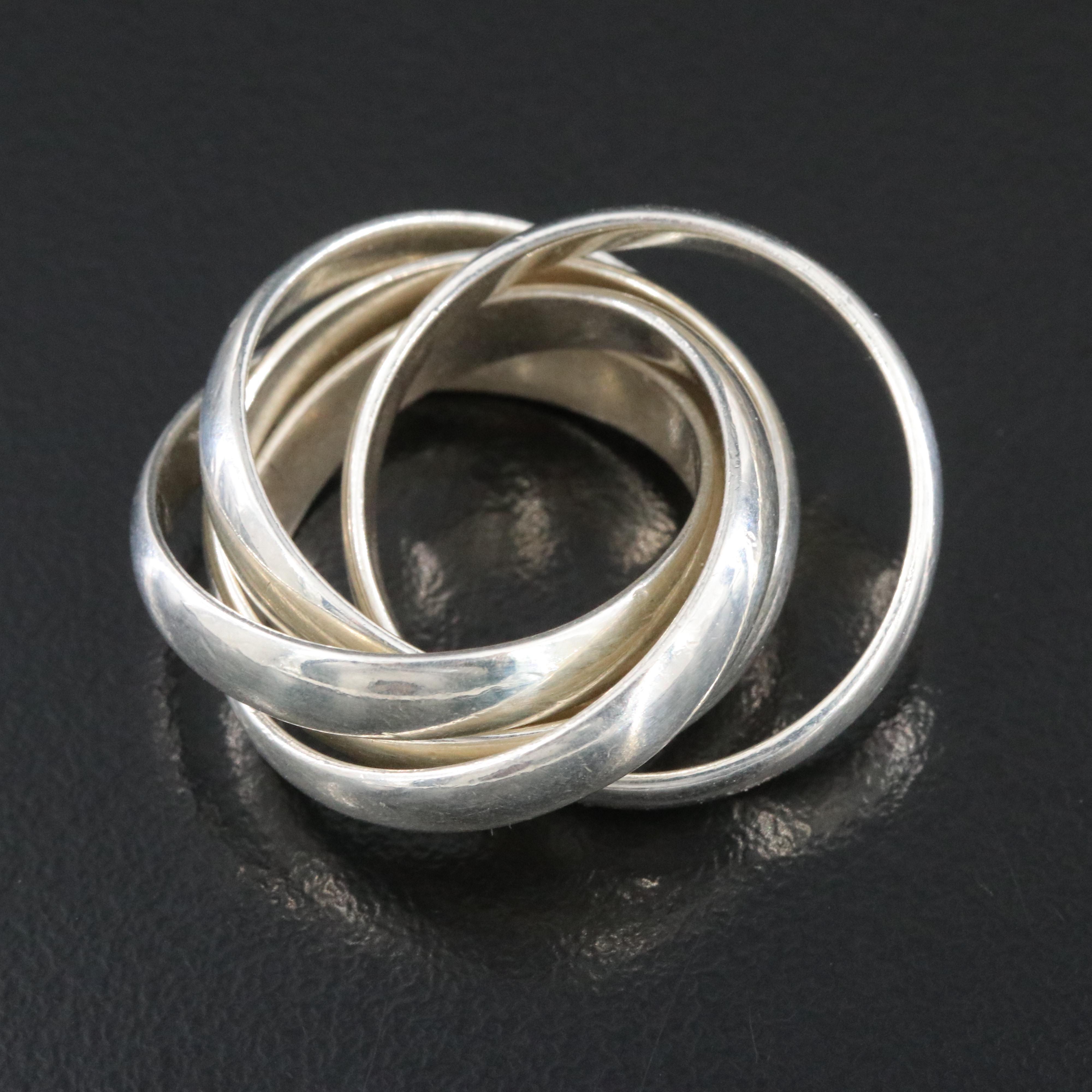 Paloma Picasso for Tiffany & Co. Paloma's Melody Sterling Five Band Ring