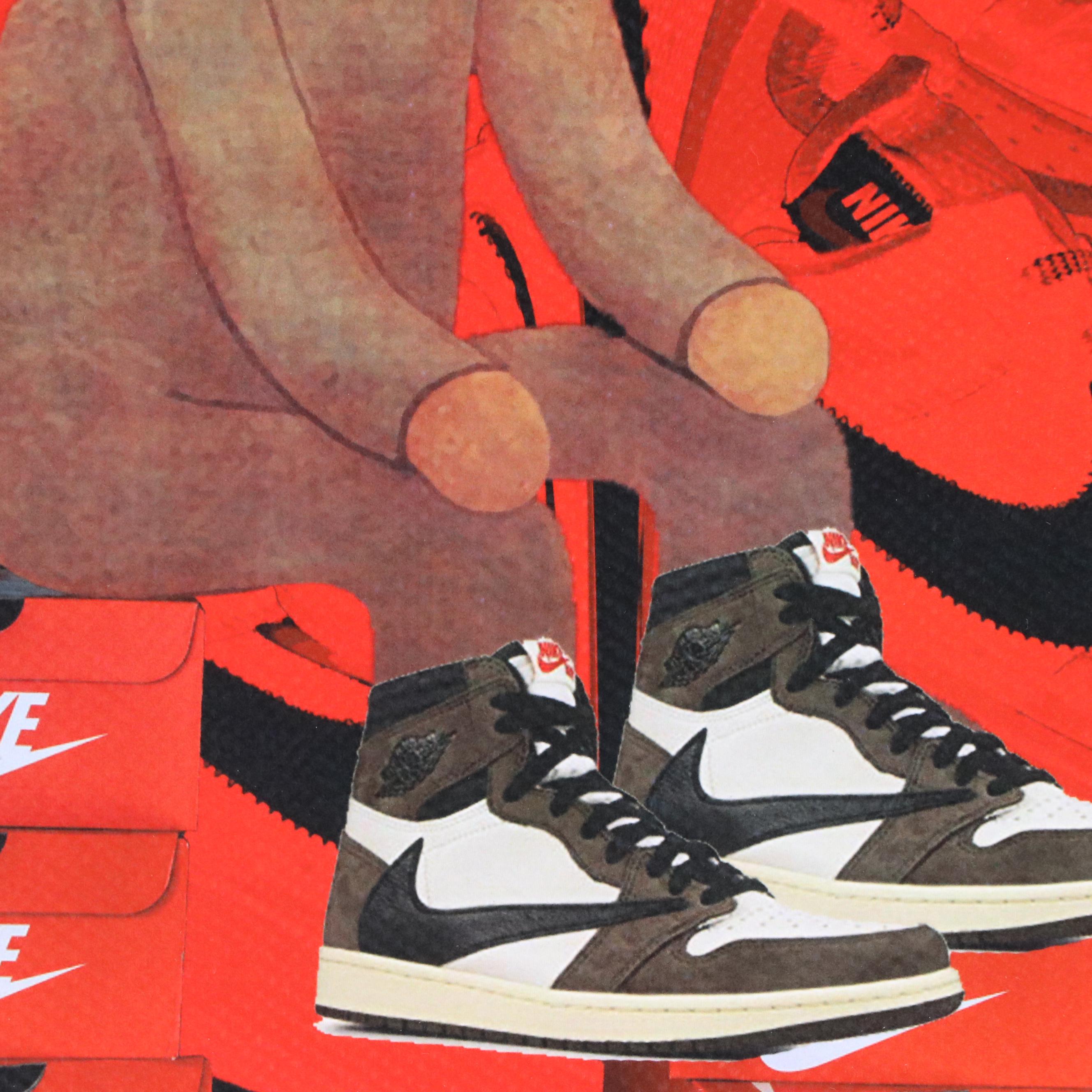 Death NYC Graphic Digital Print with Nara x Nike Air Jordan, 2024