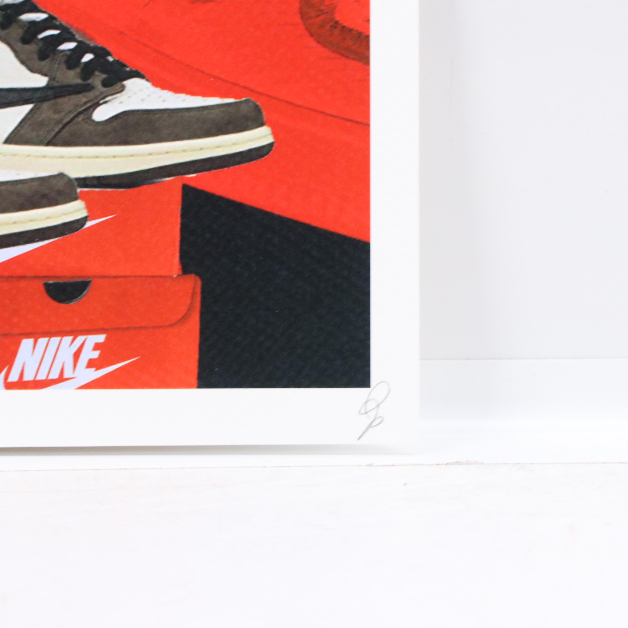 Death NYC Graphic Digital Print with Nara x Nike Air Jordan, 2024