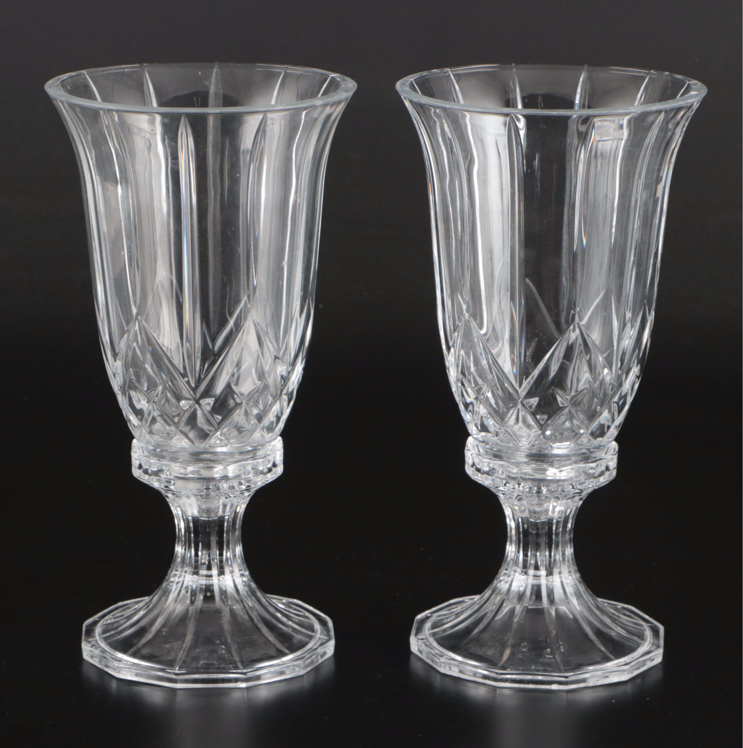 Claret Wine Jug with Candlesticks and Other Decor, Mid to Late 20th Century