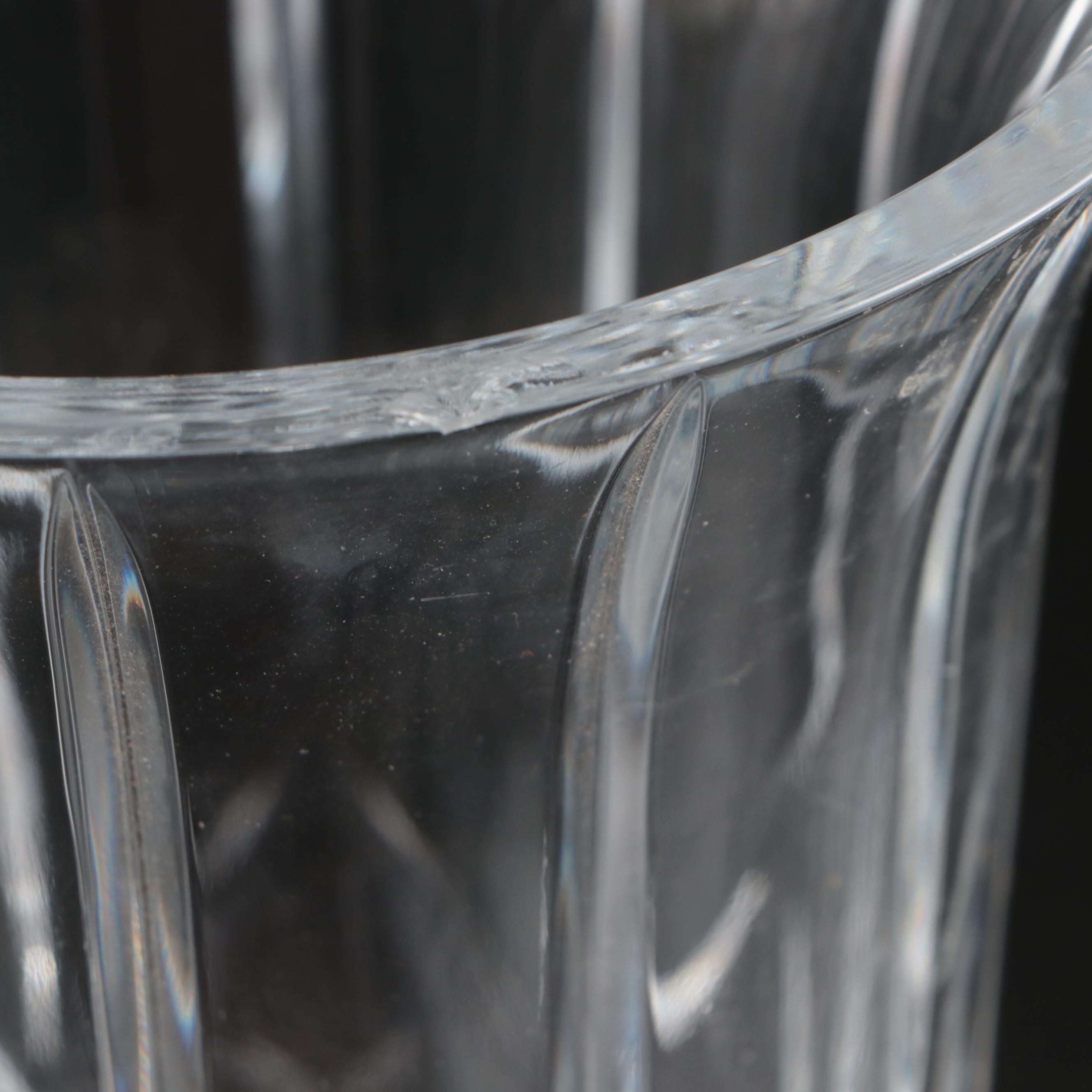 Claret Wine Jug with Candlesticks and Other Decor, Mid to Late 20th Century