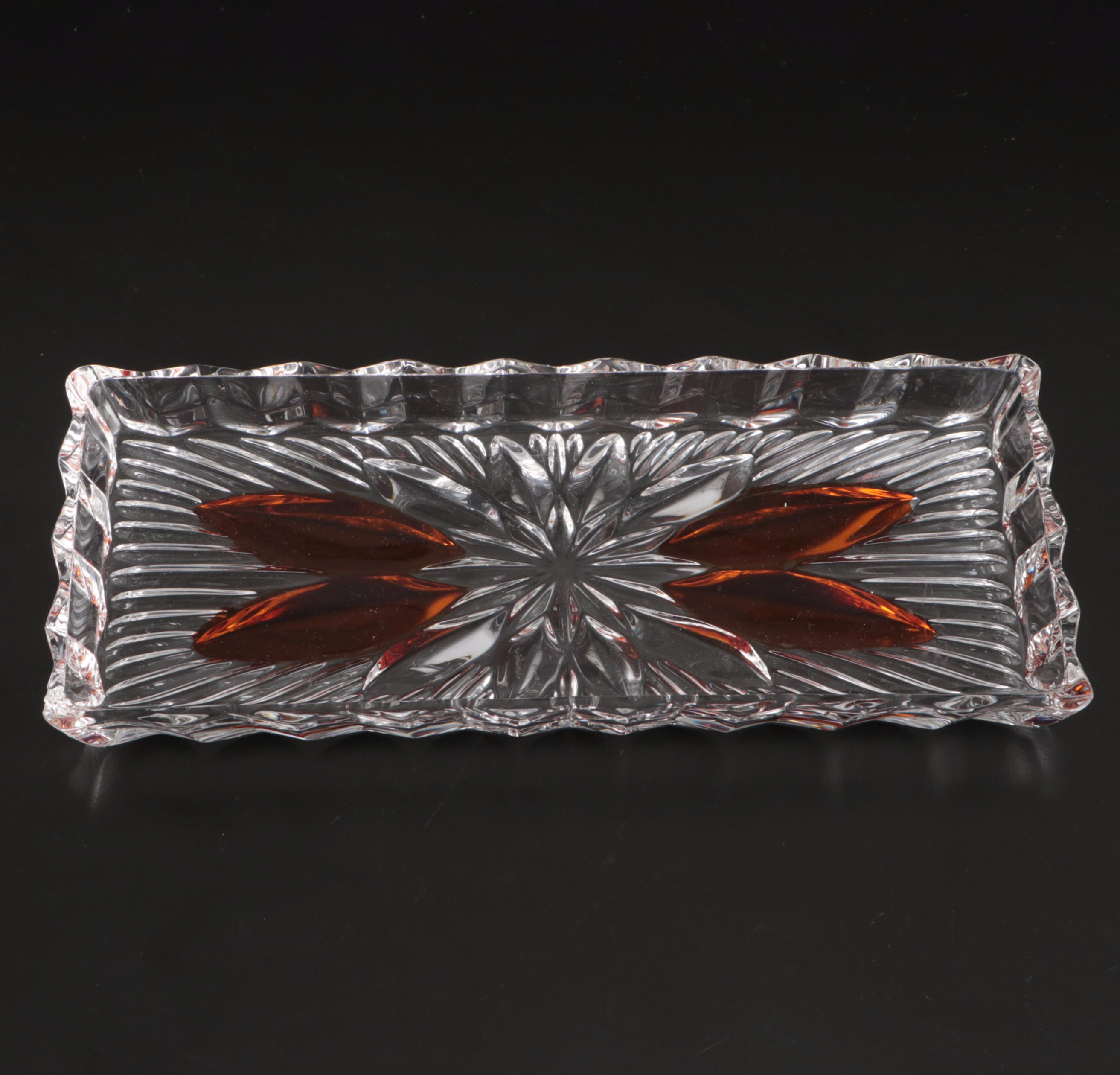 Claret Wine Jug with Candlesticks and Other Decor, Mid to Late 20th Century