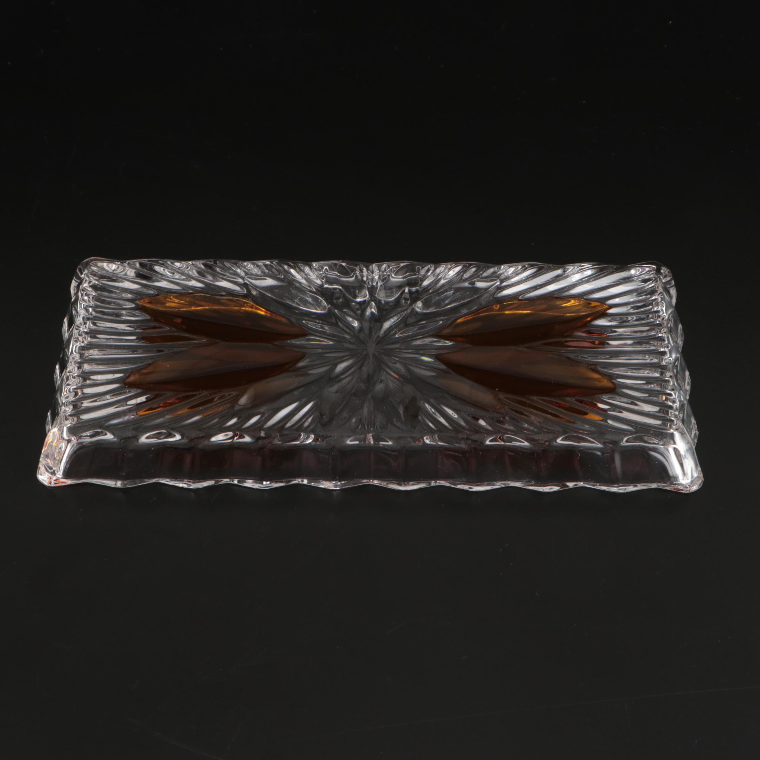 Claret Wine Jug with Candlesticks and Other Decor, Mid to Late 20th Century