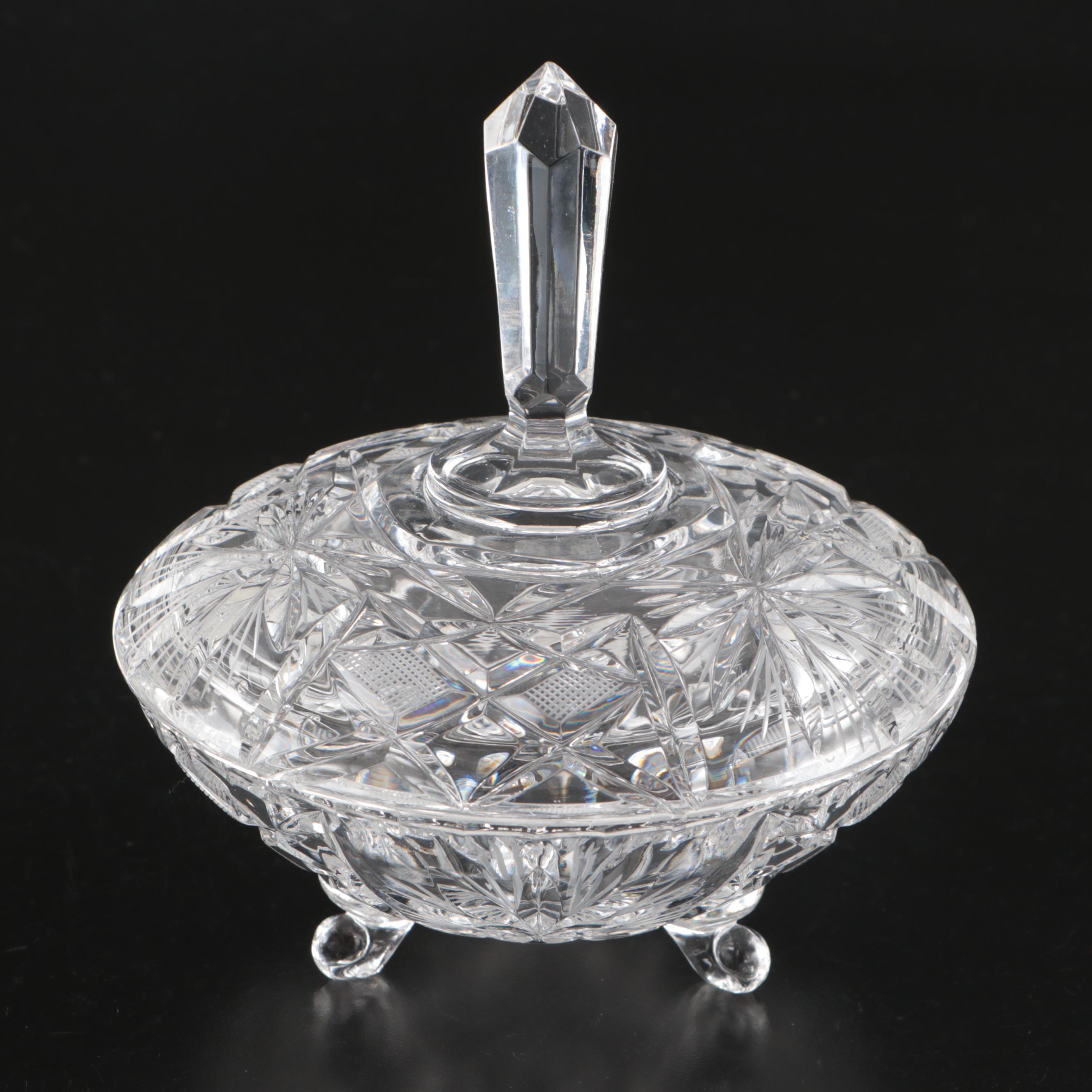 Claret Wine Jug with Candlesticks and Other Decor, Mid to Late 20th Century