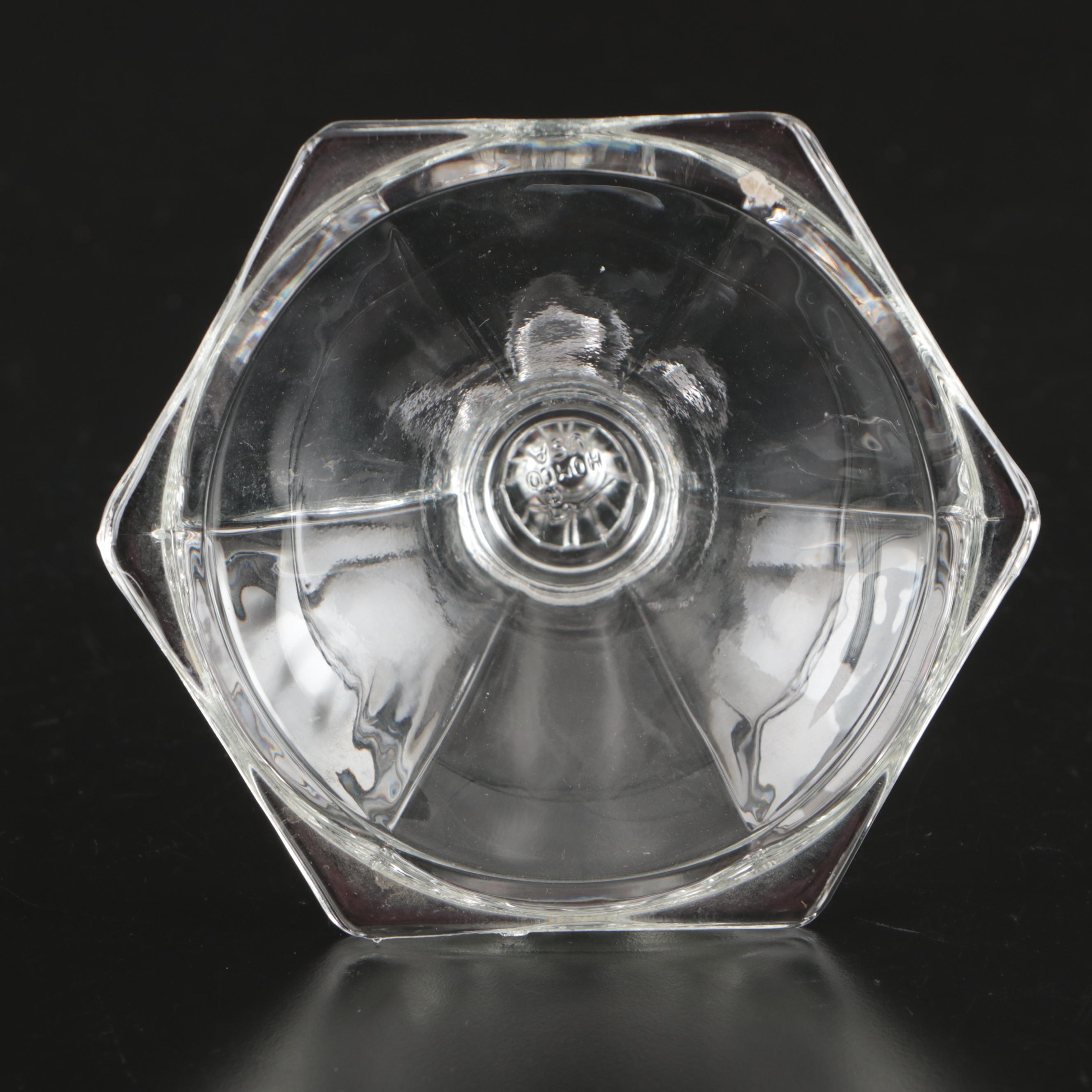 Claret Wine Jug with Candlesticks and Other Decor, Mid to Late 20th Century