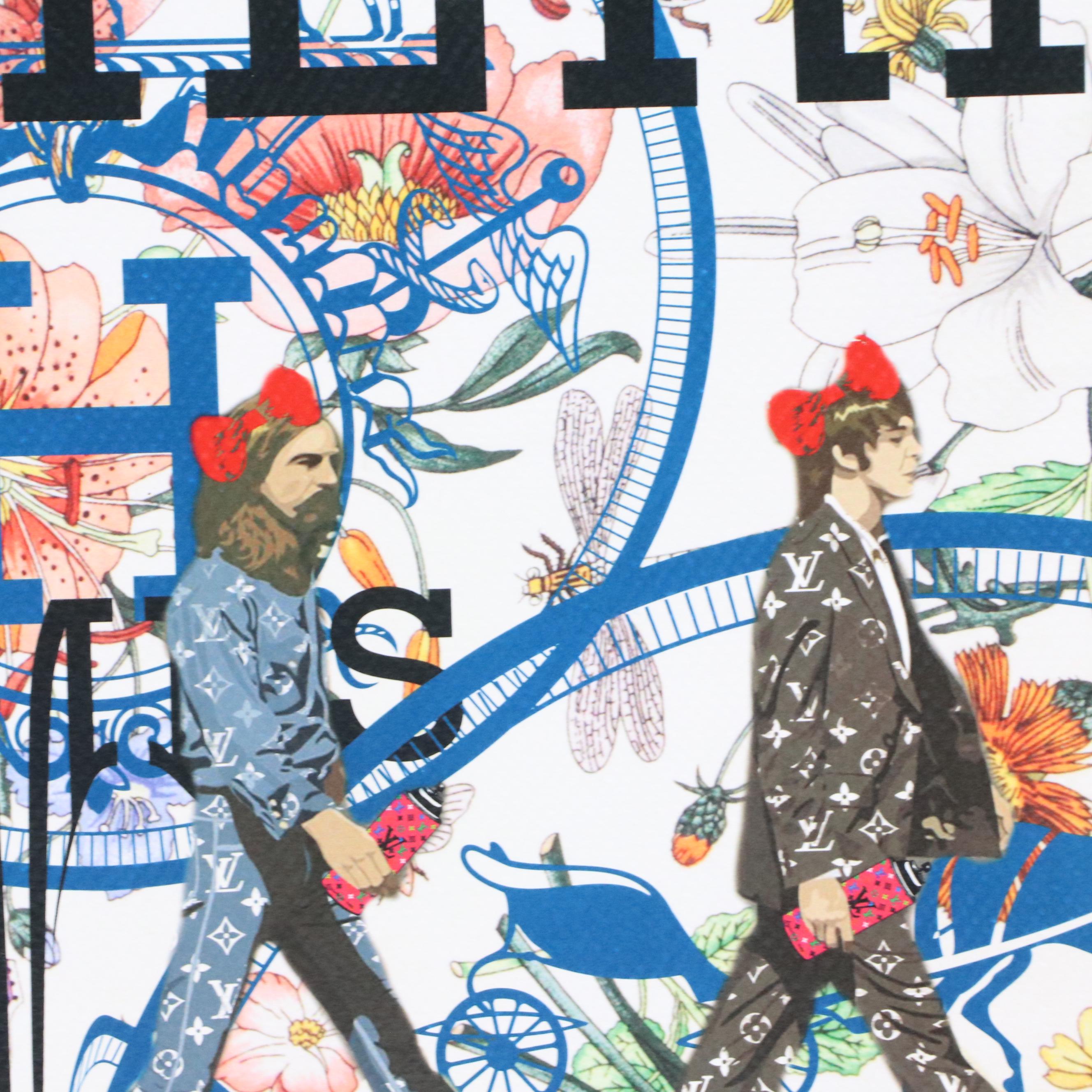 Death NYC Graphic Digital Print with the Beatles x Hermès x LV, 2022