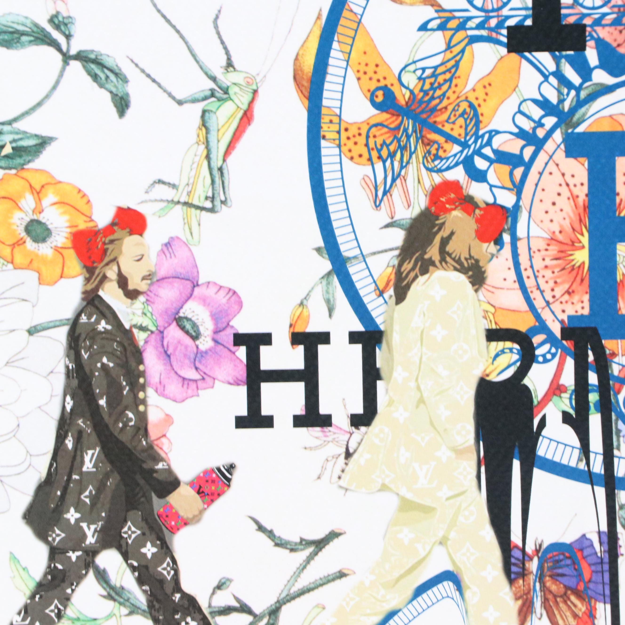Death NYC Graphic Digital Print with the Beatles x Hermès x LV, 2022
