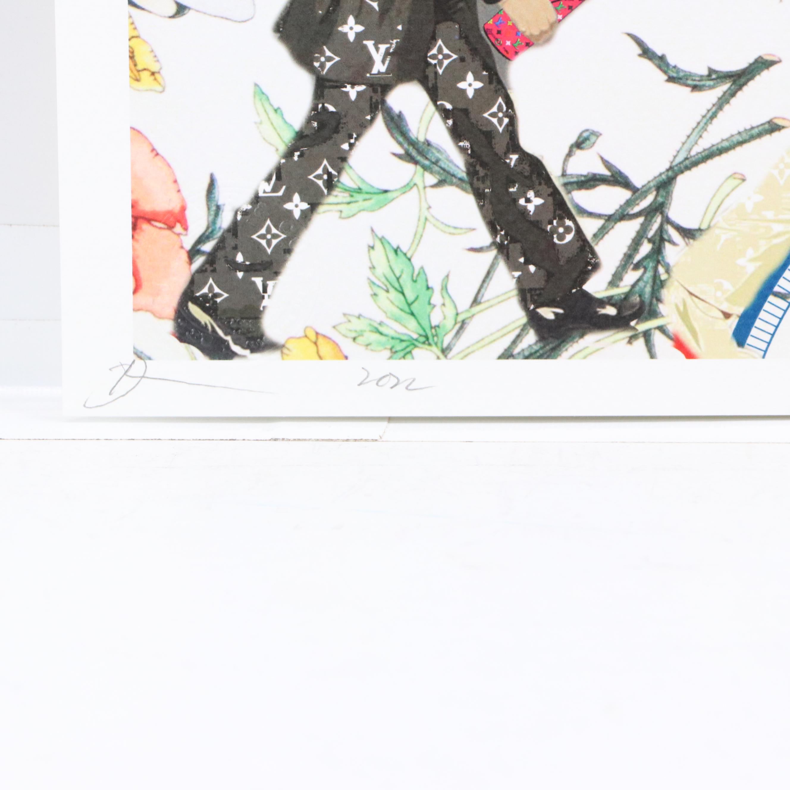 Death NYC Graphic Digital Print with the Beatles x Hermès x LV, 2022