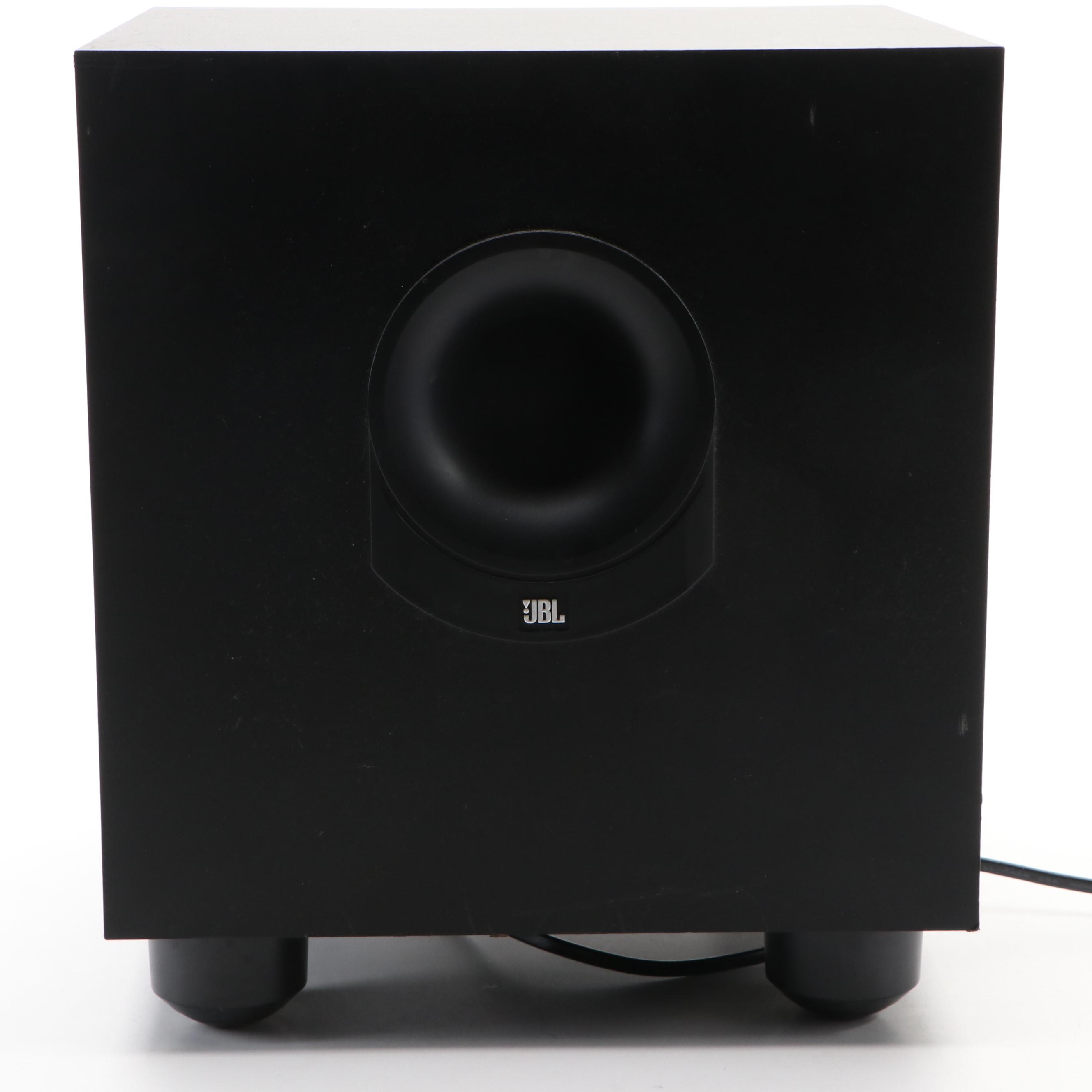 Yamaha RX-V381 AV Receiver with JBL Sub135 Subwoofer Speaker