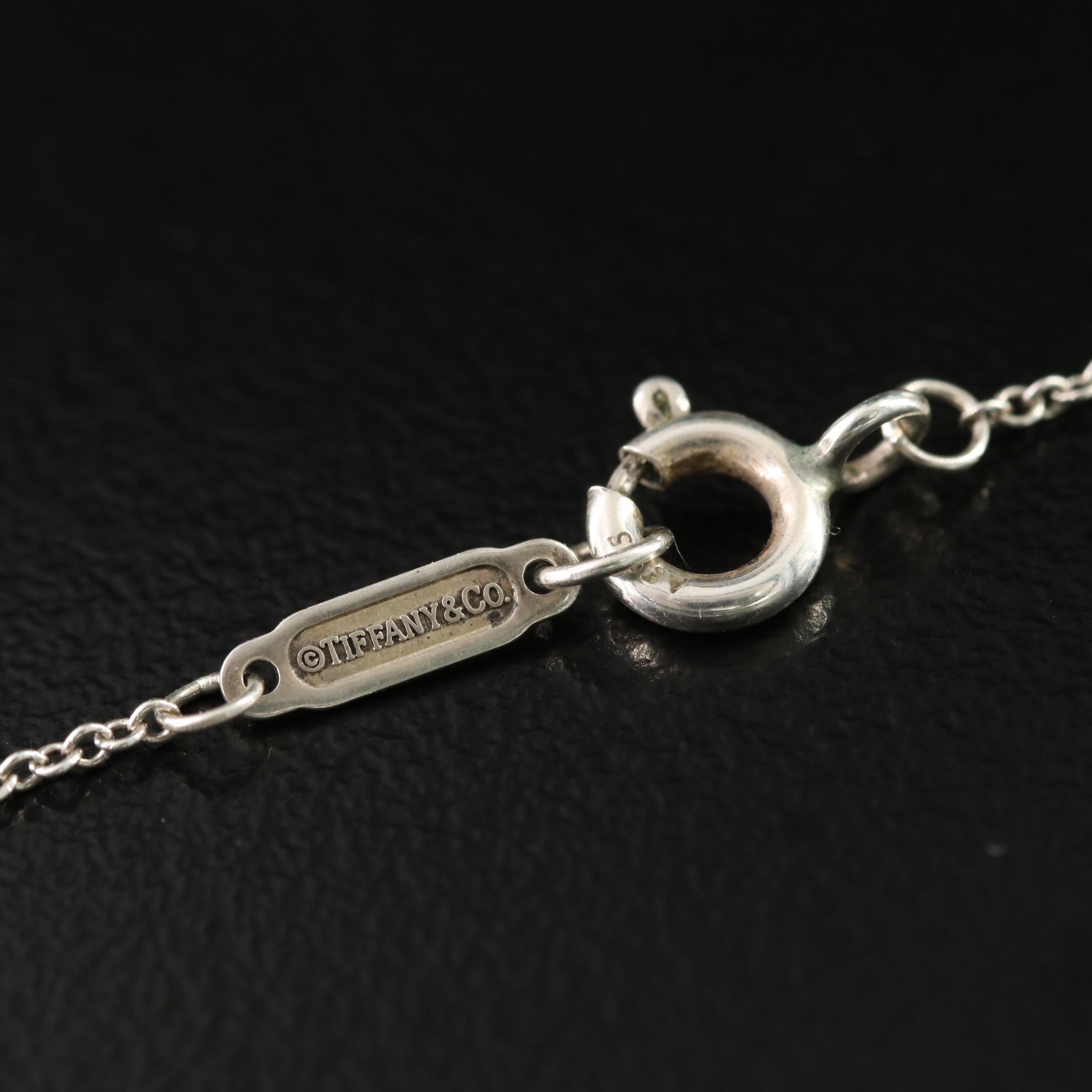 Tiffany & Co. 1837 Sterling Circle Pendant Necklace