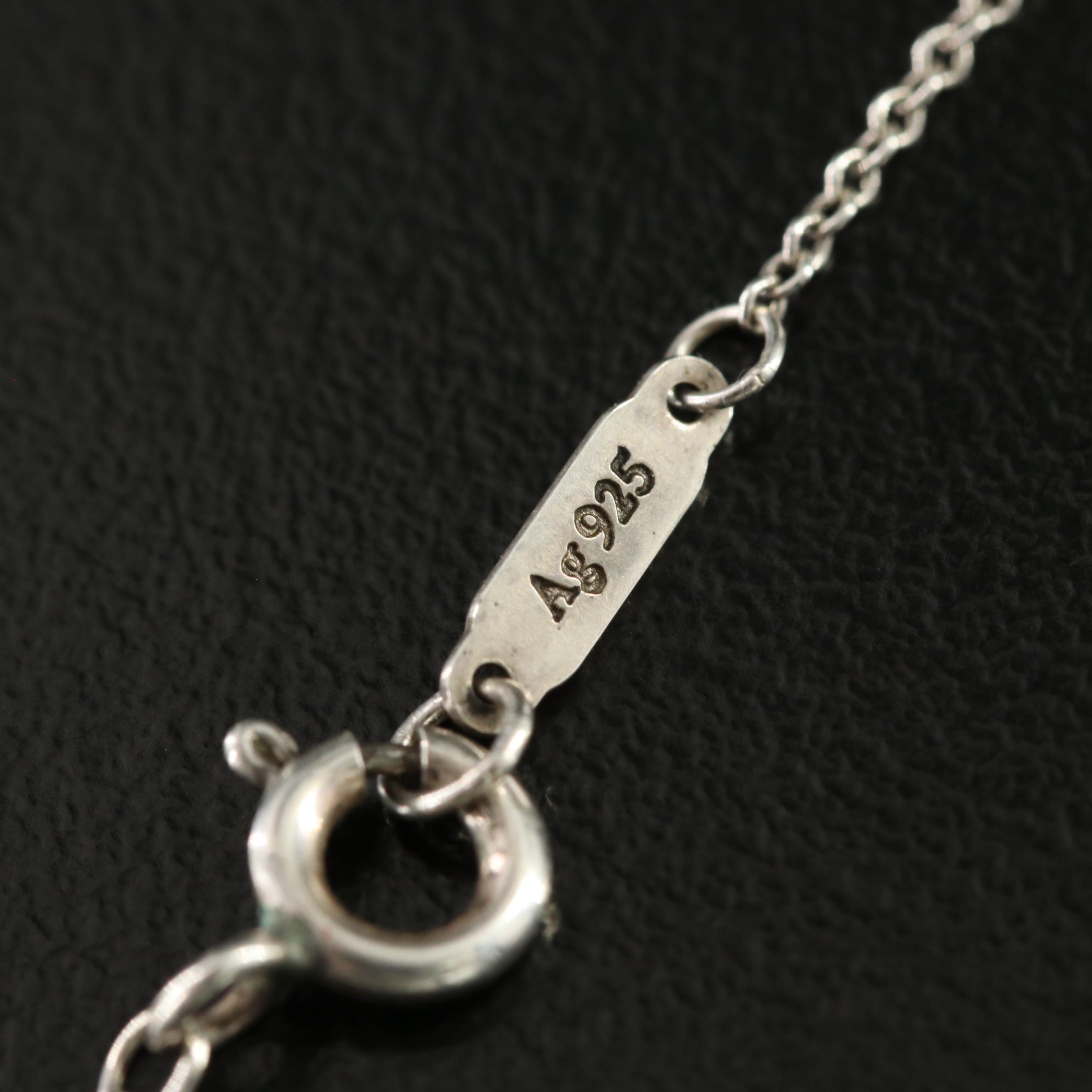 Tiffany & Co. 1837 Sterling Circle Pendant Necklace