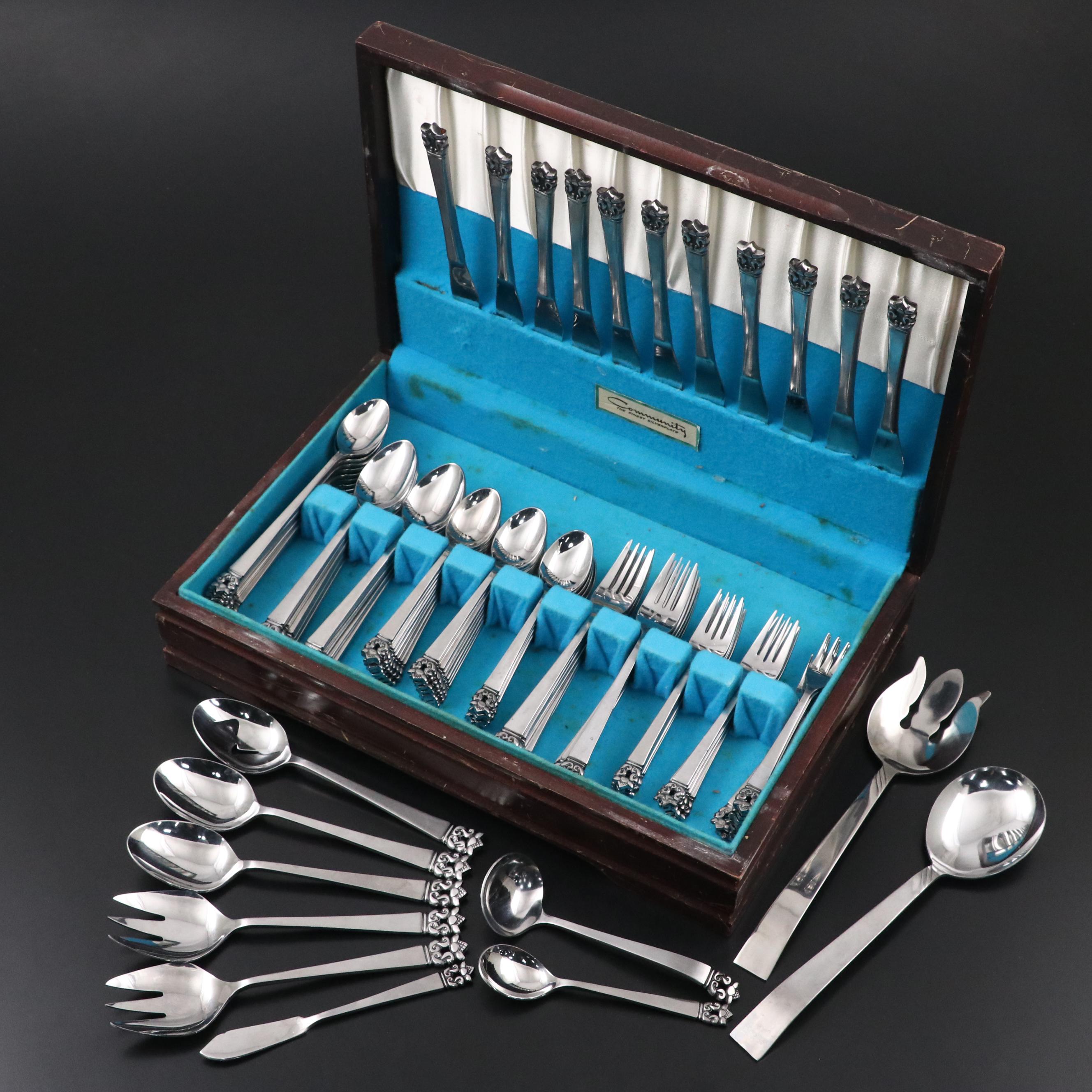 Stanley Roberts "Roget" Stainless Steel Flatware Set, 20th Century
