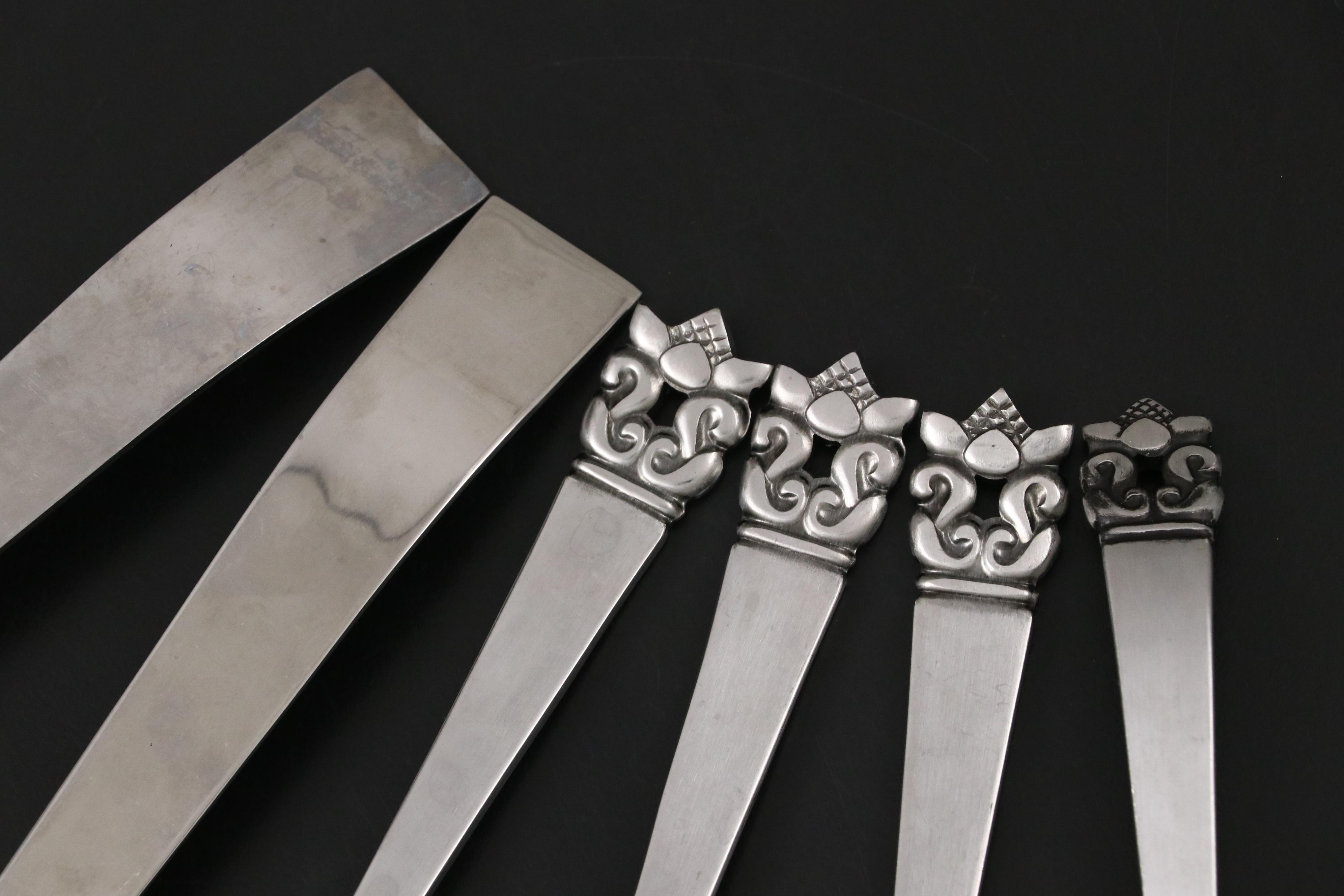 Stanley Roberts "Roget" Stainless Steel Flatware Set, 20th Century