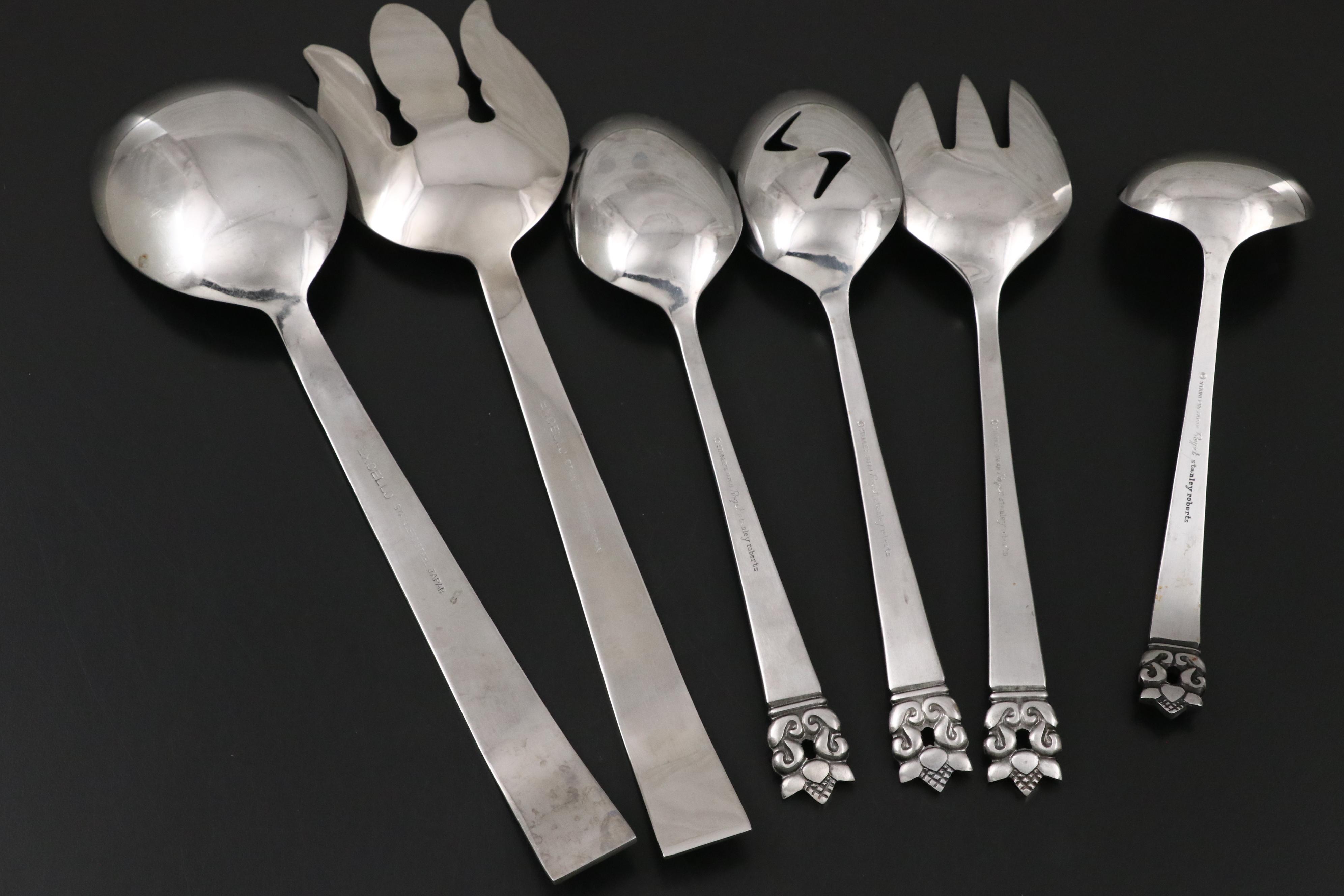 Stanley Roberts "Roget" Stainless Steel Flatware Set, 20th Century