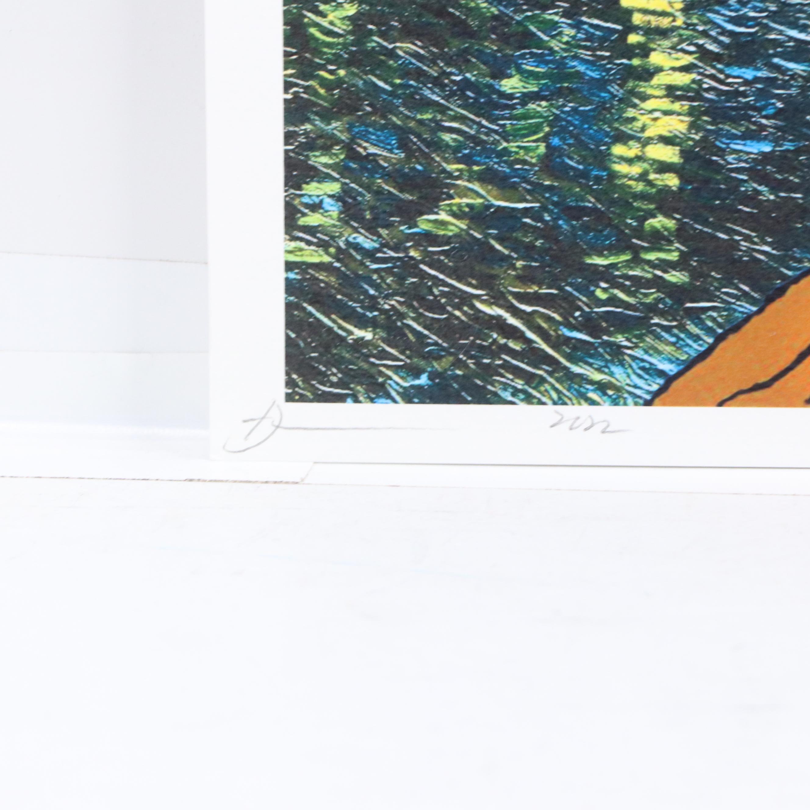 Death NYC Pop Art Graphic Print Featuring Van Gogh x Peanuts, 2022