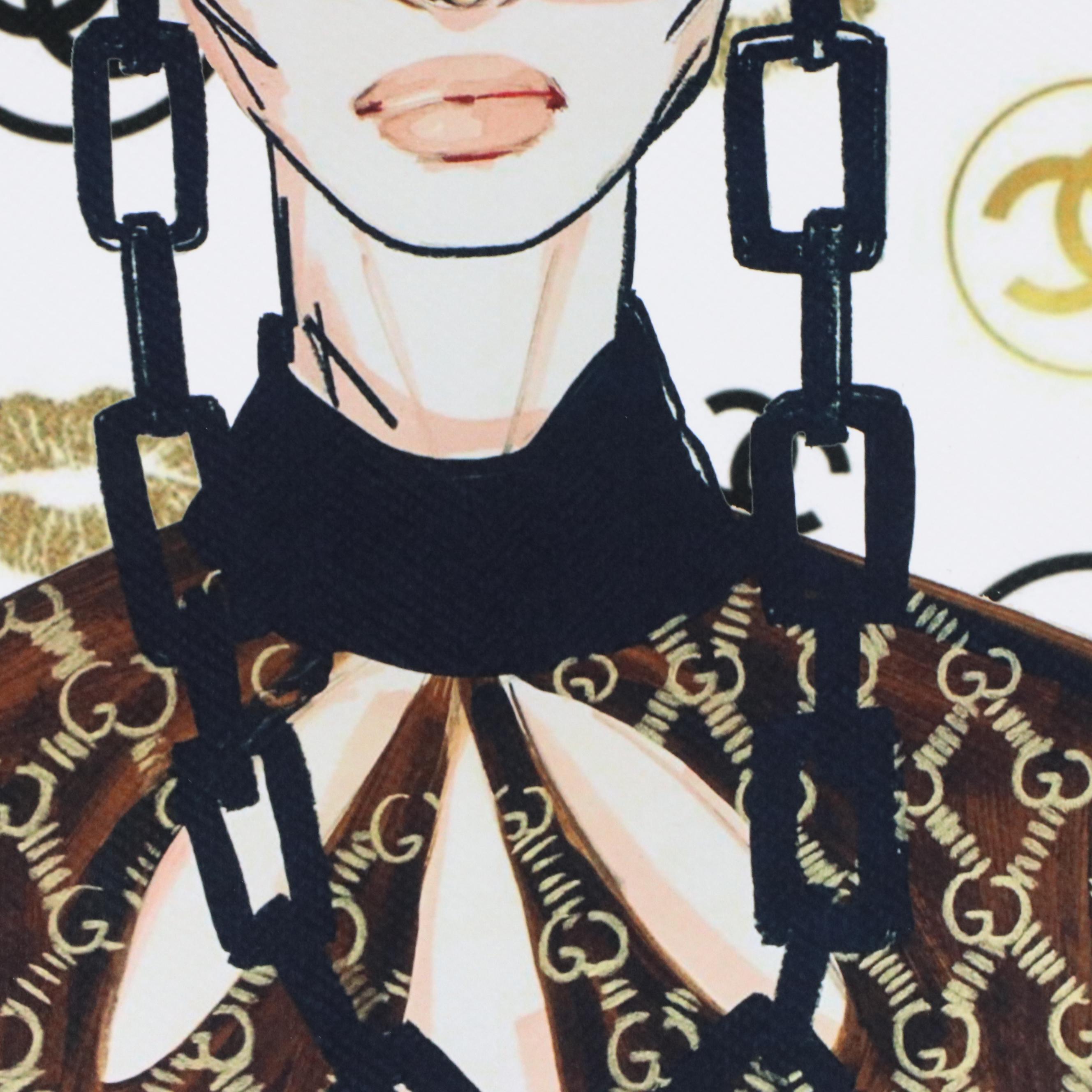 Death NYC Pop Art Graphic Print Featuring Chanel, 2024