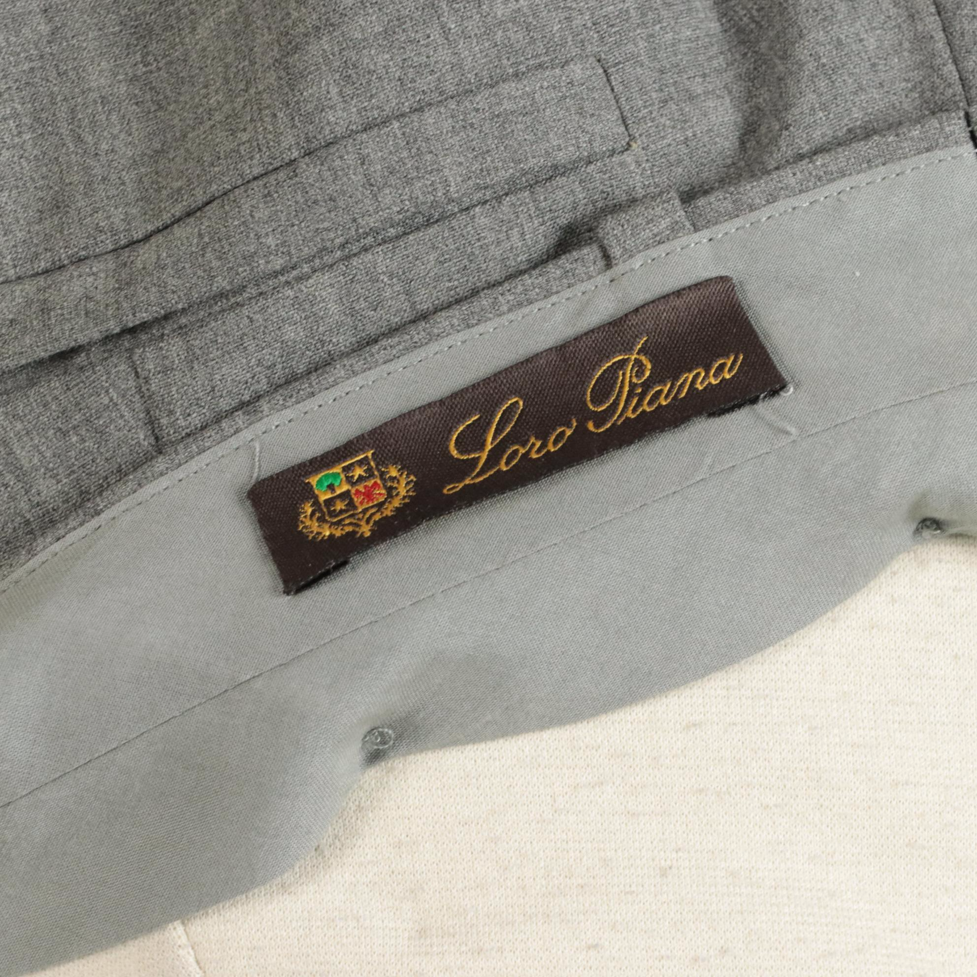 Loro Piano Flat-Front Trousers and Stretch Denim Jeans