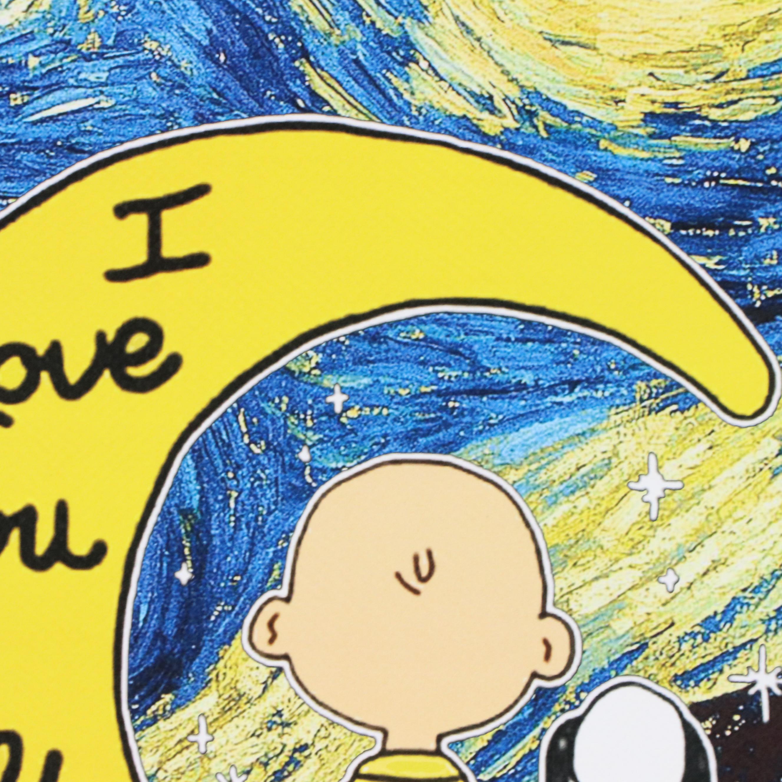 Death NYC Pop Art Graphic Print "I Love You to the Moon and Back," 2025