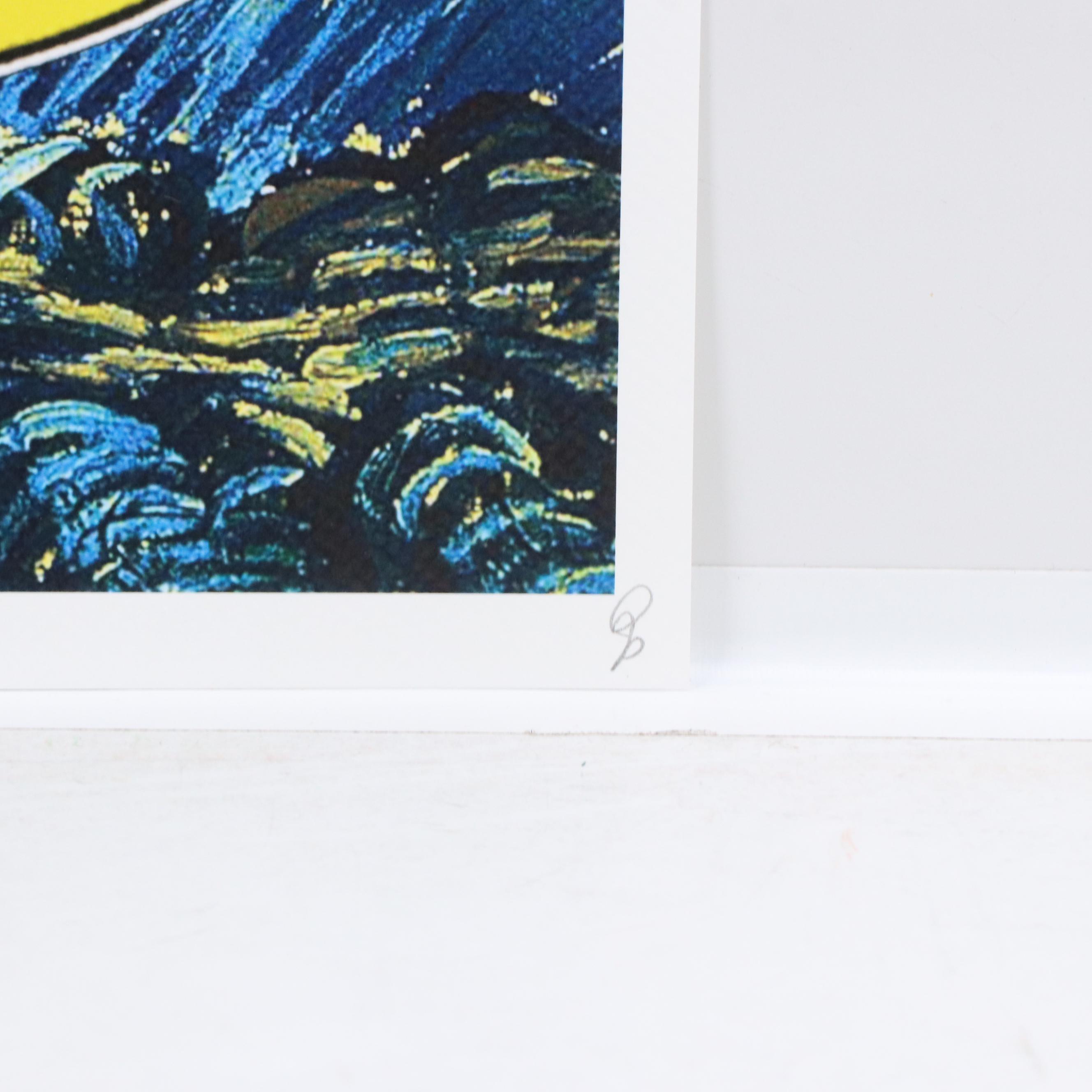 Death NYC Pop Art Graphic Print "I Love You to the Moon and Back," 2025