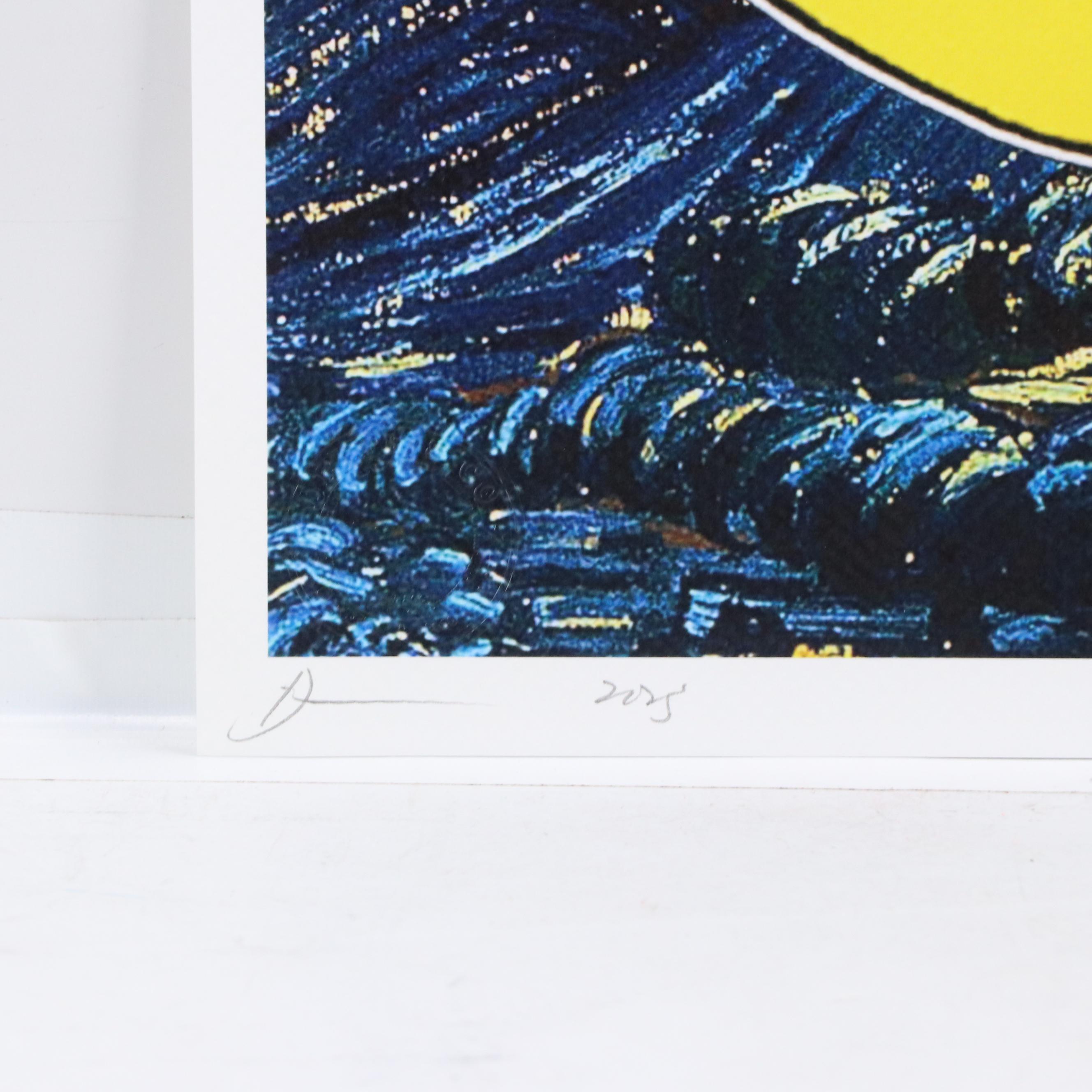 Death NYC Pop Art Graphic Print "I Love You to the Moon and Back," 2025