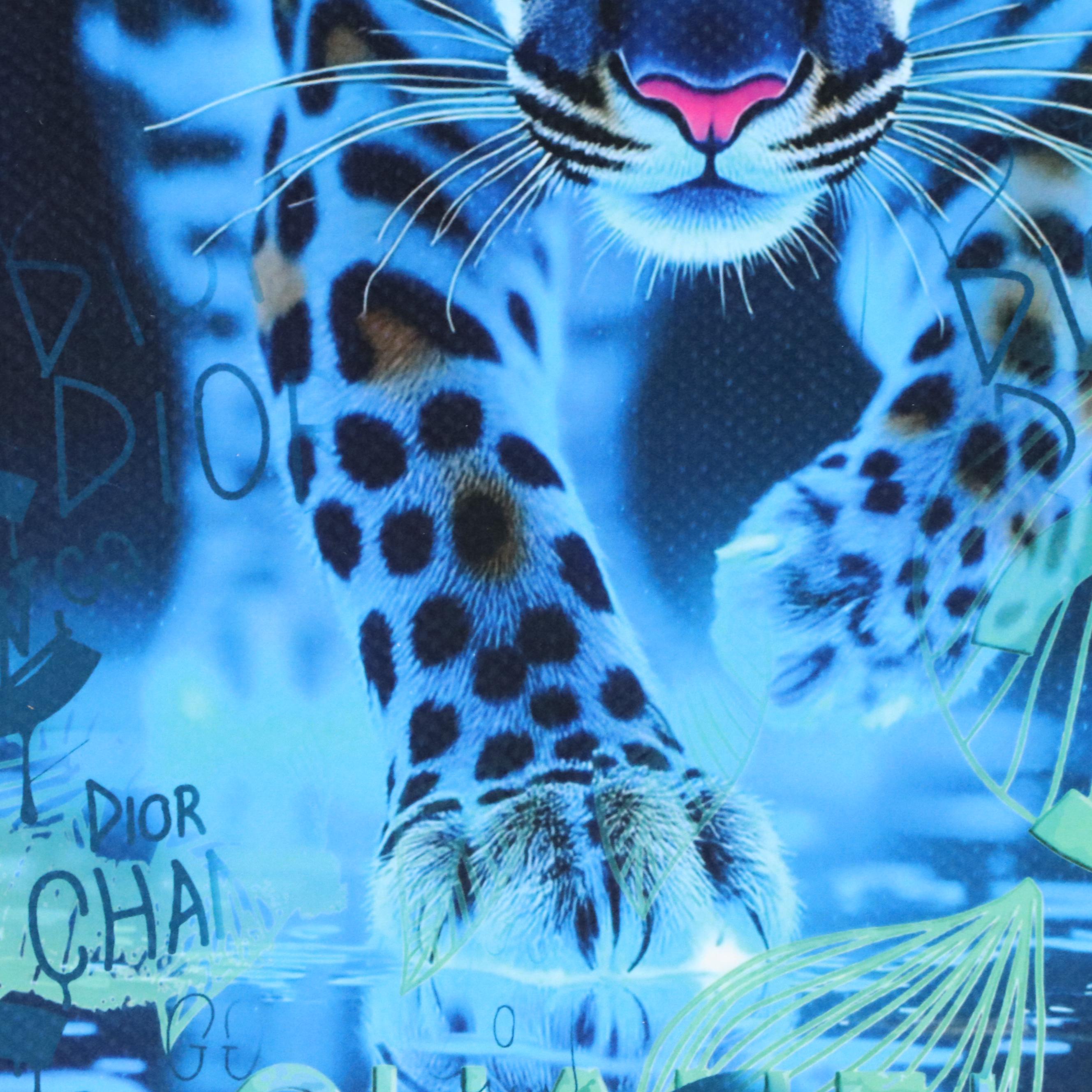 Death NYC Pop Art Graphic Print Featuring Jaguar Cat x Chanel x Dior, 2025