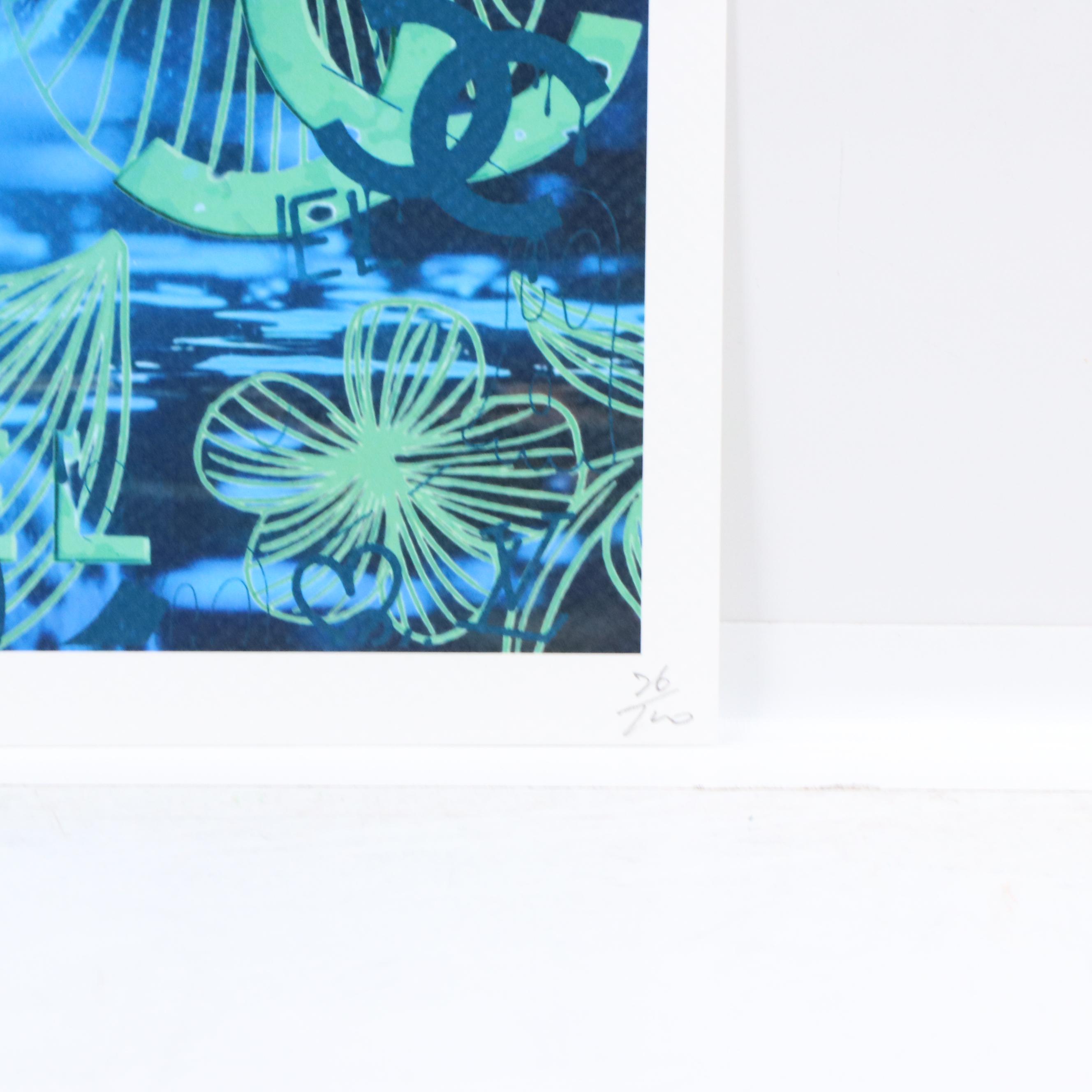 Death NYC Pop Art Graphic Print Featuring Jaguar Cat x Chanel x Dior, 2025