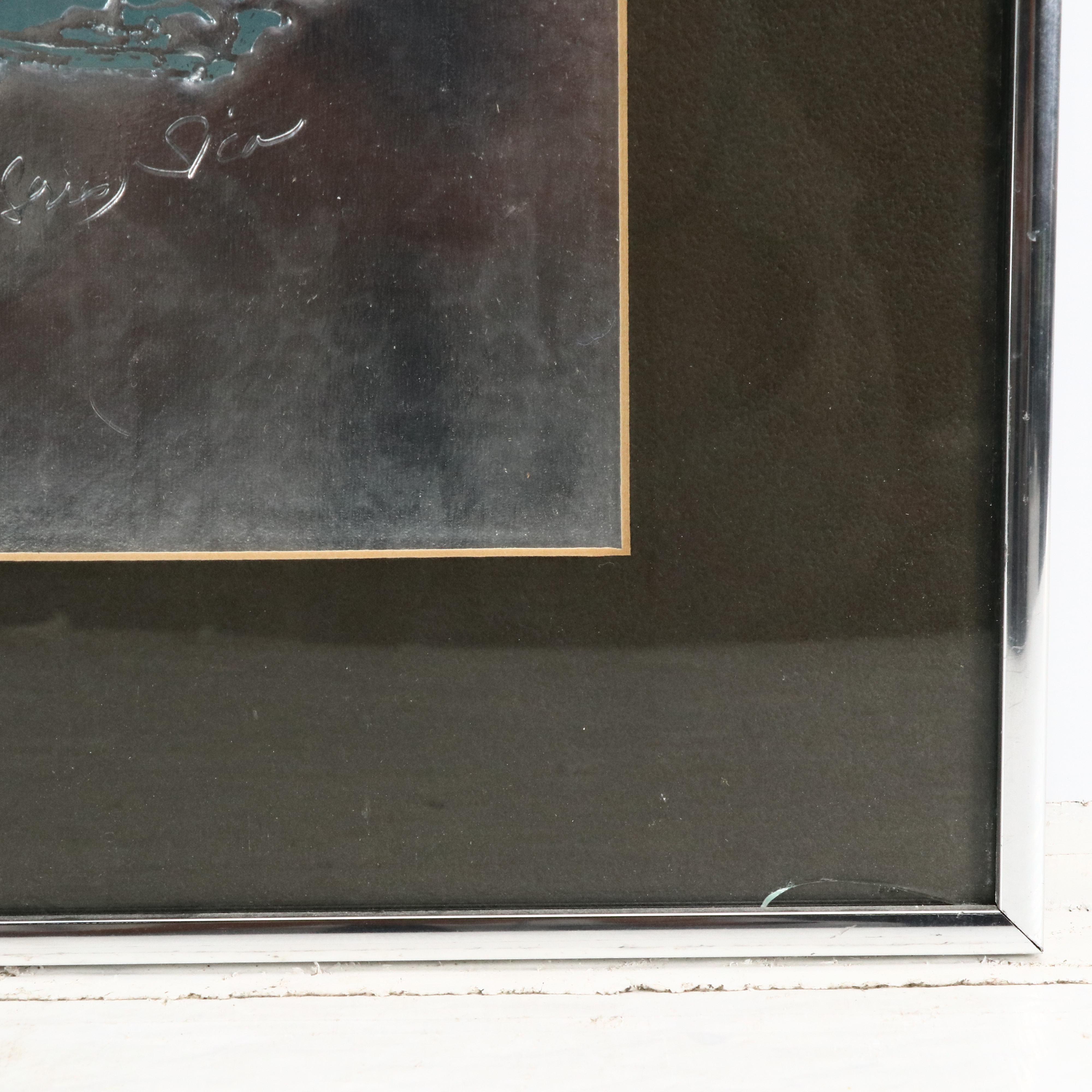 Judaica Metal Repoussé Print "And He Made Him Ruler Over All the Land of Egypt"