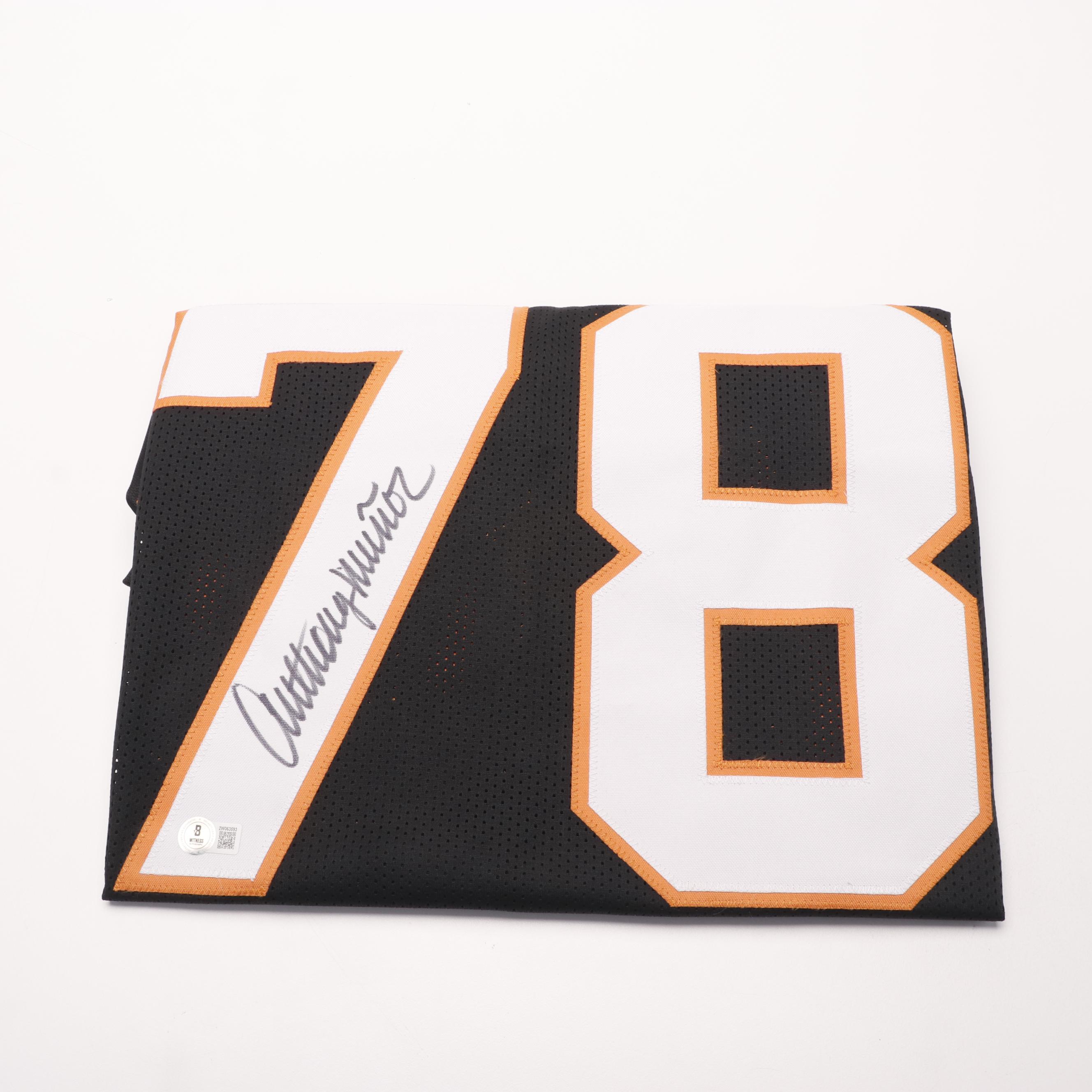 Anthony Muñoz Signed Cincinnati Bengals Football Jersey, Beckett