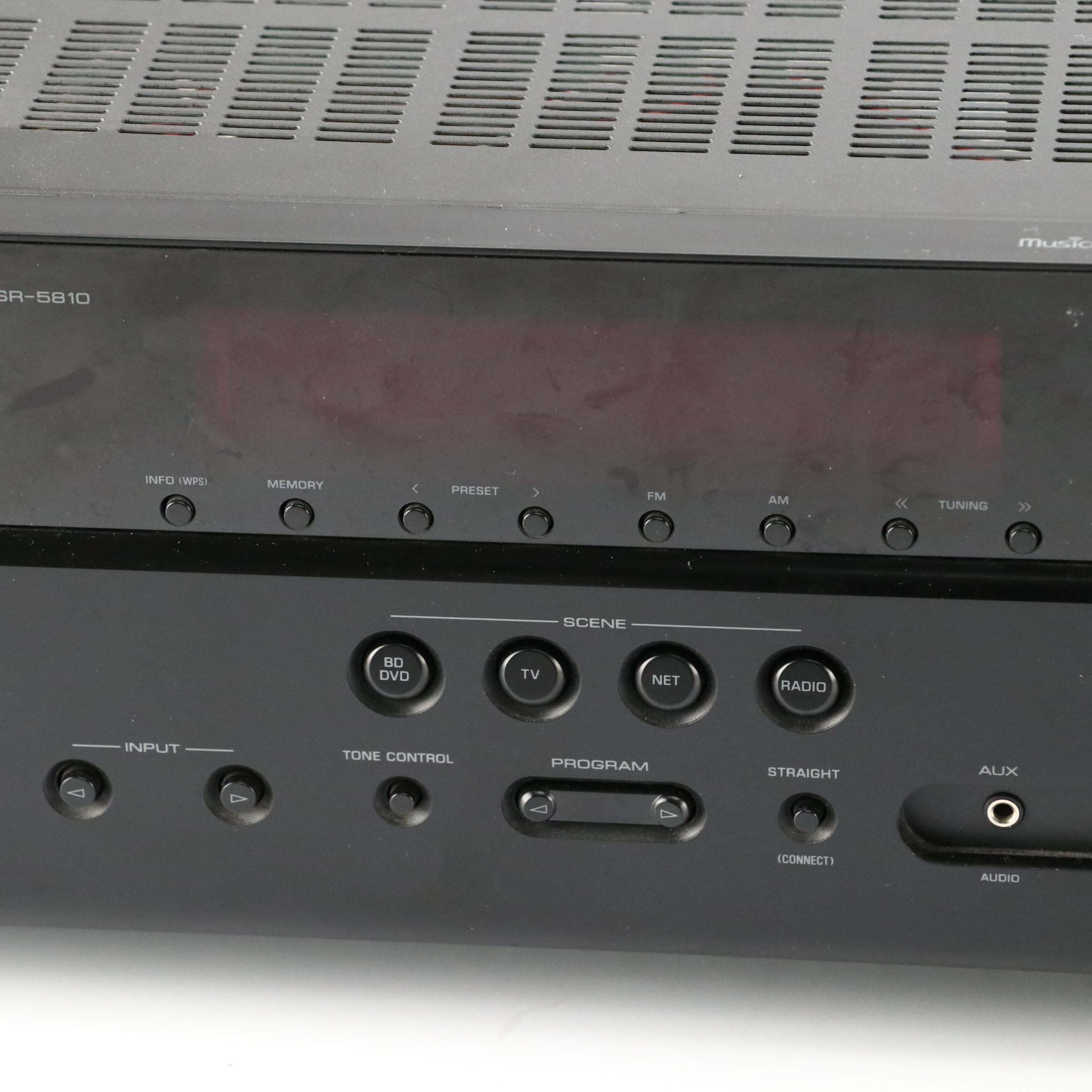 Yamaha TSR-5810 AV Receiver with JBL SUB135 Subwoofer Speaker