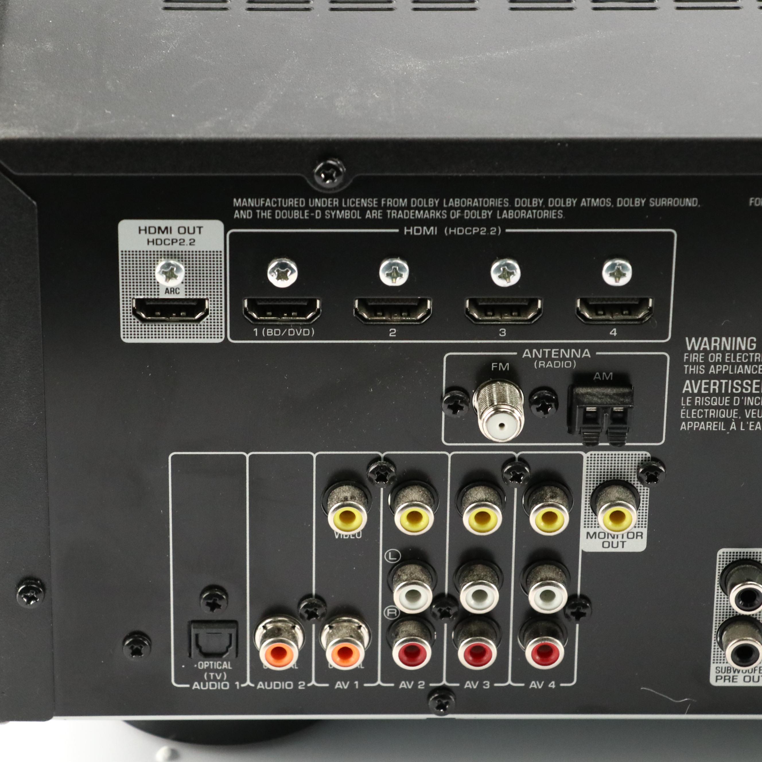 Yamaha TSR-5810 AV Receiver with JBL SUB135 Subwoofer Speaker