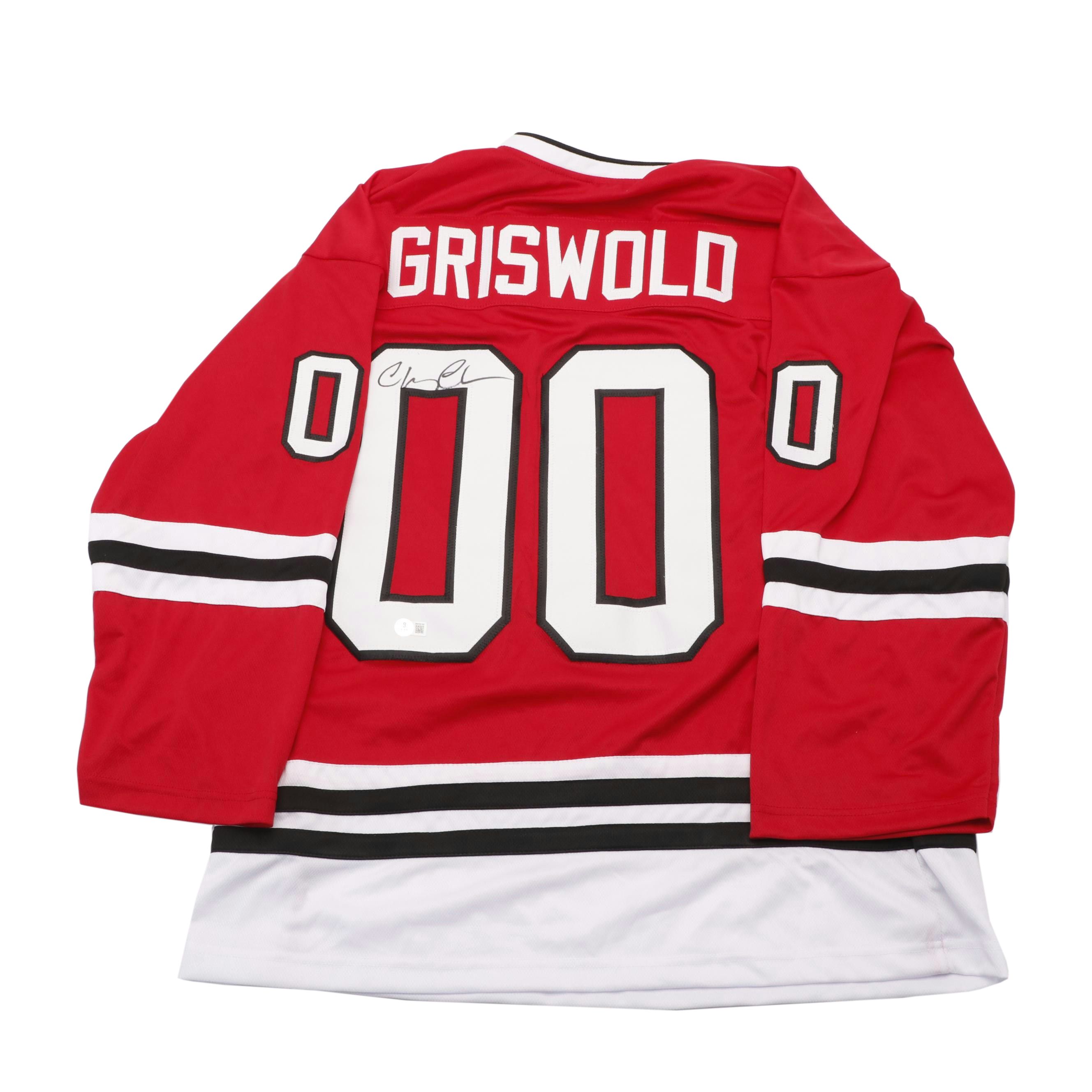Chevy Chase Signed "Christmas Vacation: Clark Griswold" Hockey Jersey, Beckett