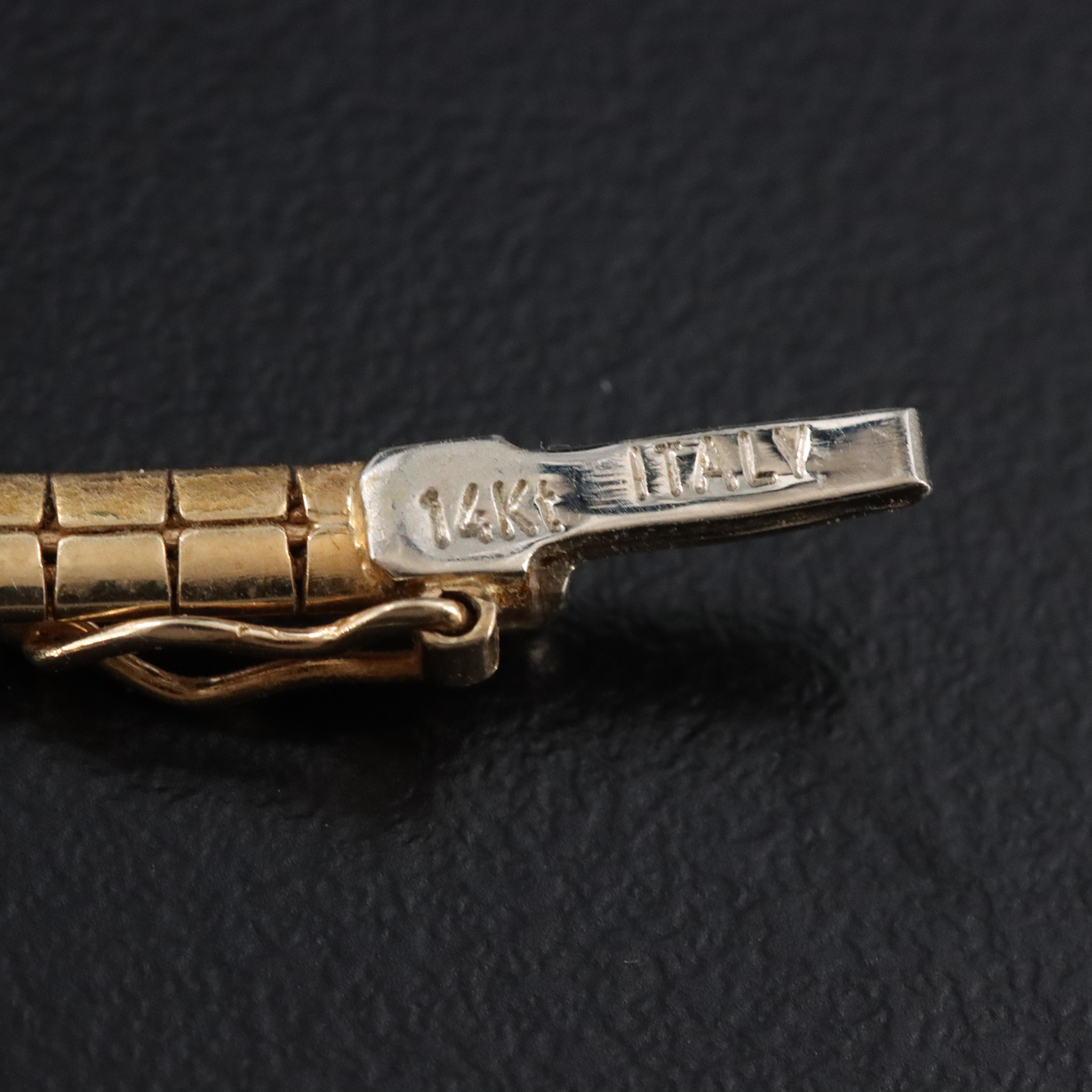 Italian 14K Twist Omega Chain Necklace