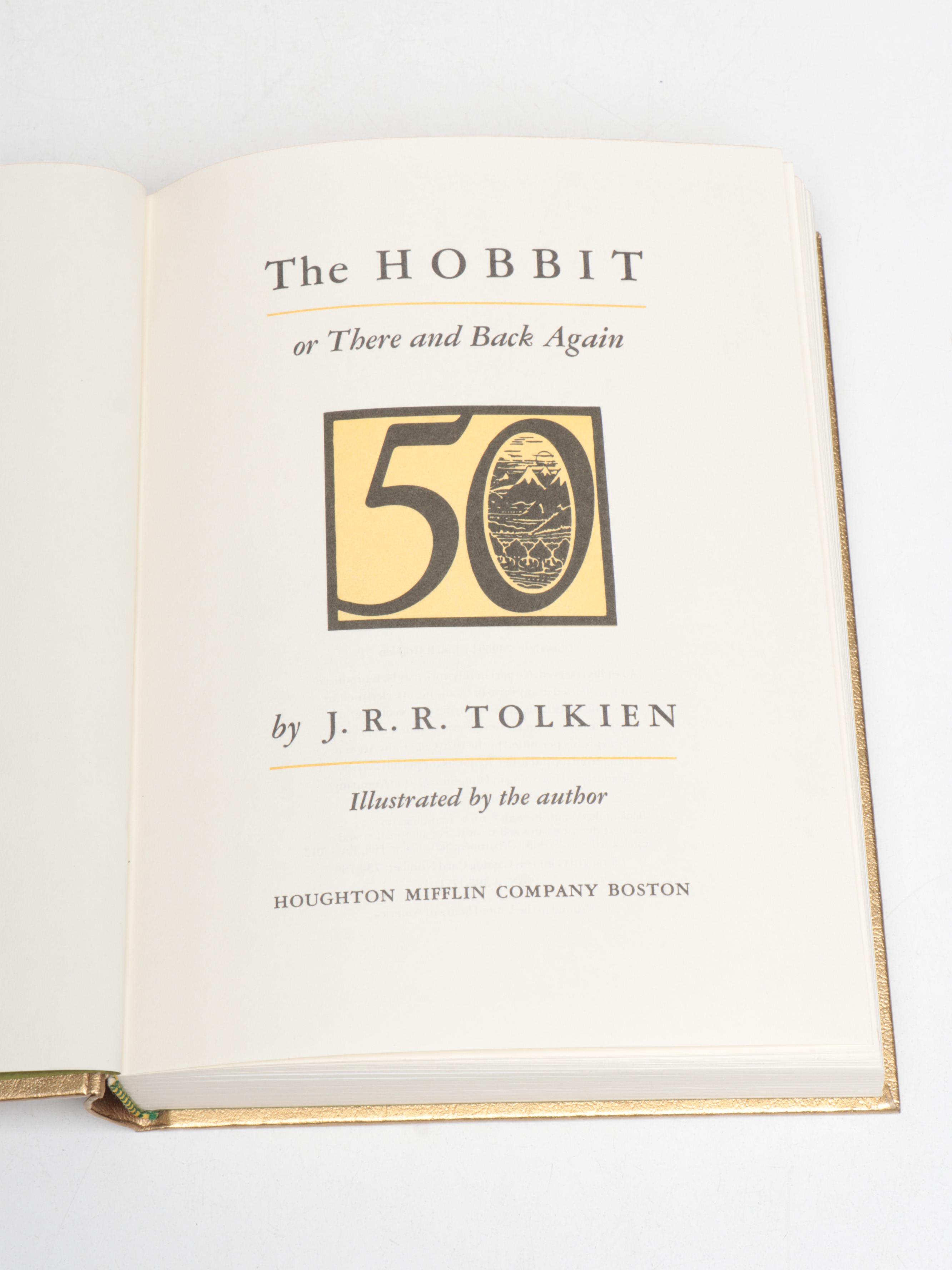 50th Anniversary Edition "The Hobbit" by J. R. R. Tolkien, 1987