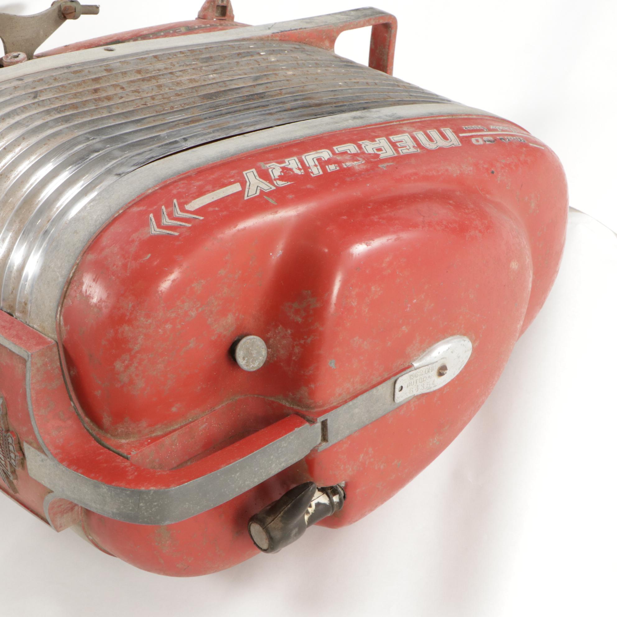 Mercury Mark 30 Turbo Four Outboard Boat Motor, Mid-20th Century