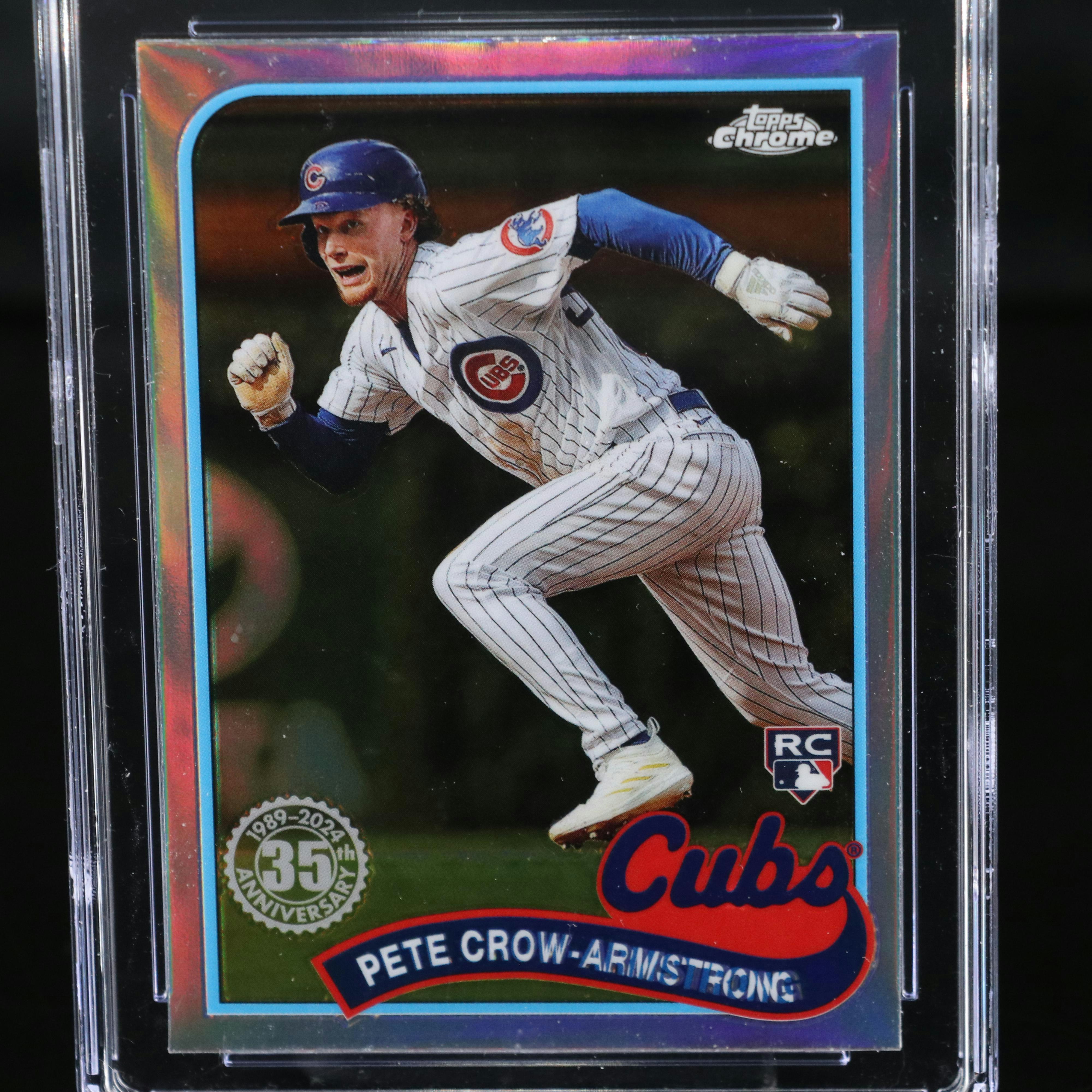 2024 Topps Chrome Pete Crow-Armstrong ‘89 Rookie Baseball Card Graded CGC 10