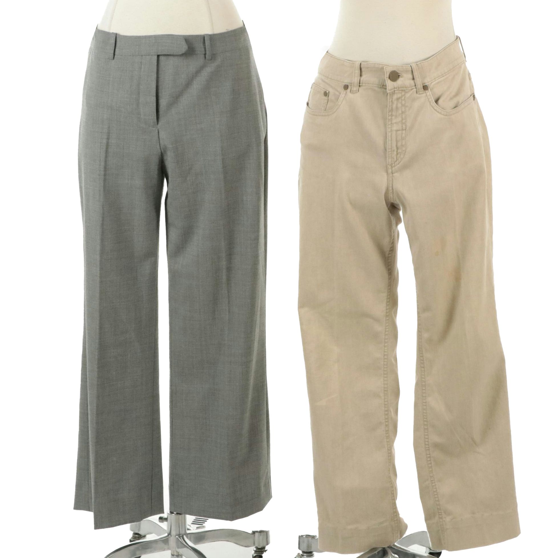 Loro Piano Flat-Front Trousers and Stretch Denim Jeans