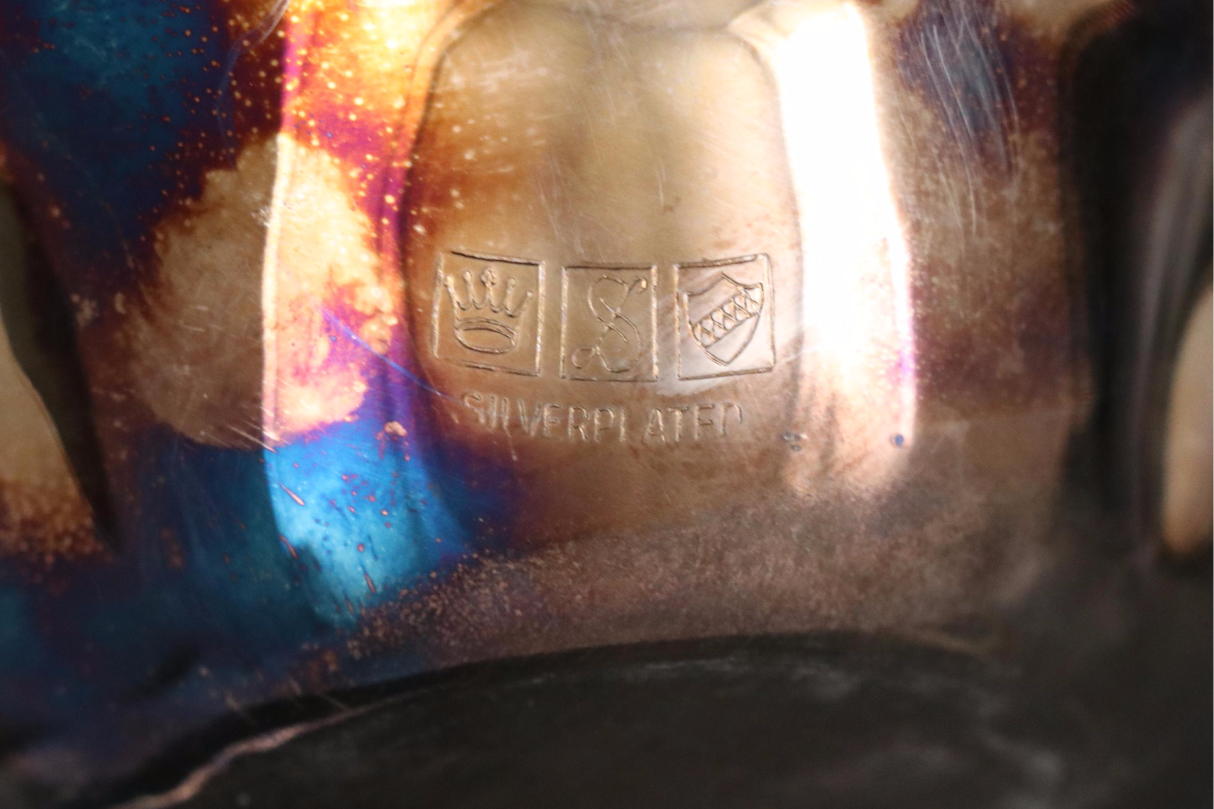 Crosby Silver Plate Casserole with Bristol Tray and Other Serverware, 20th C.