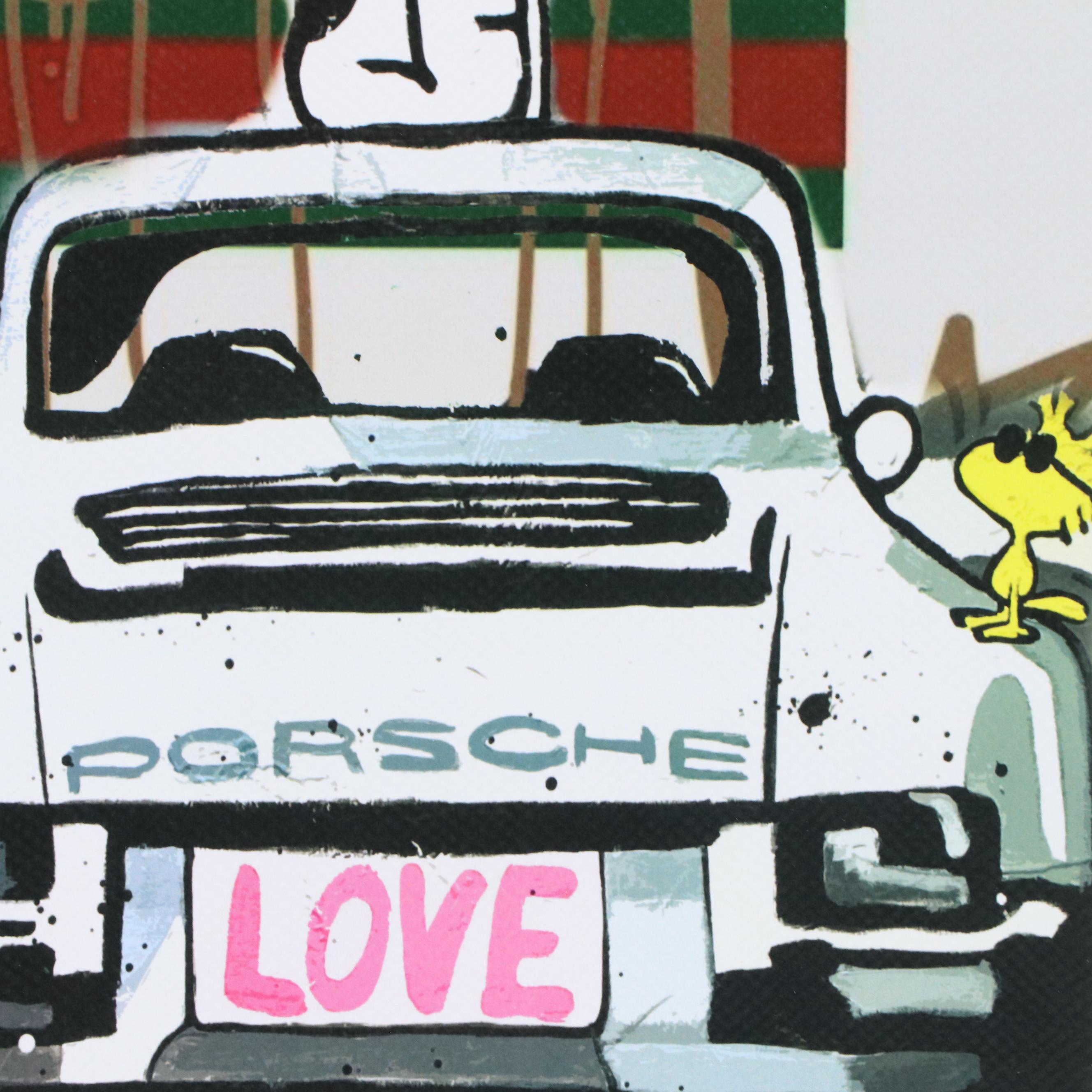 Death NYC Pop Art Graphic Print Featuring Snoopy x Porsche, 2025