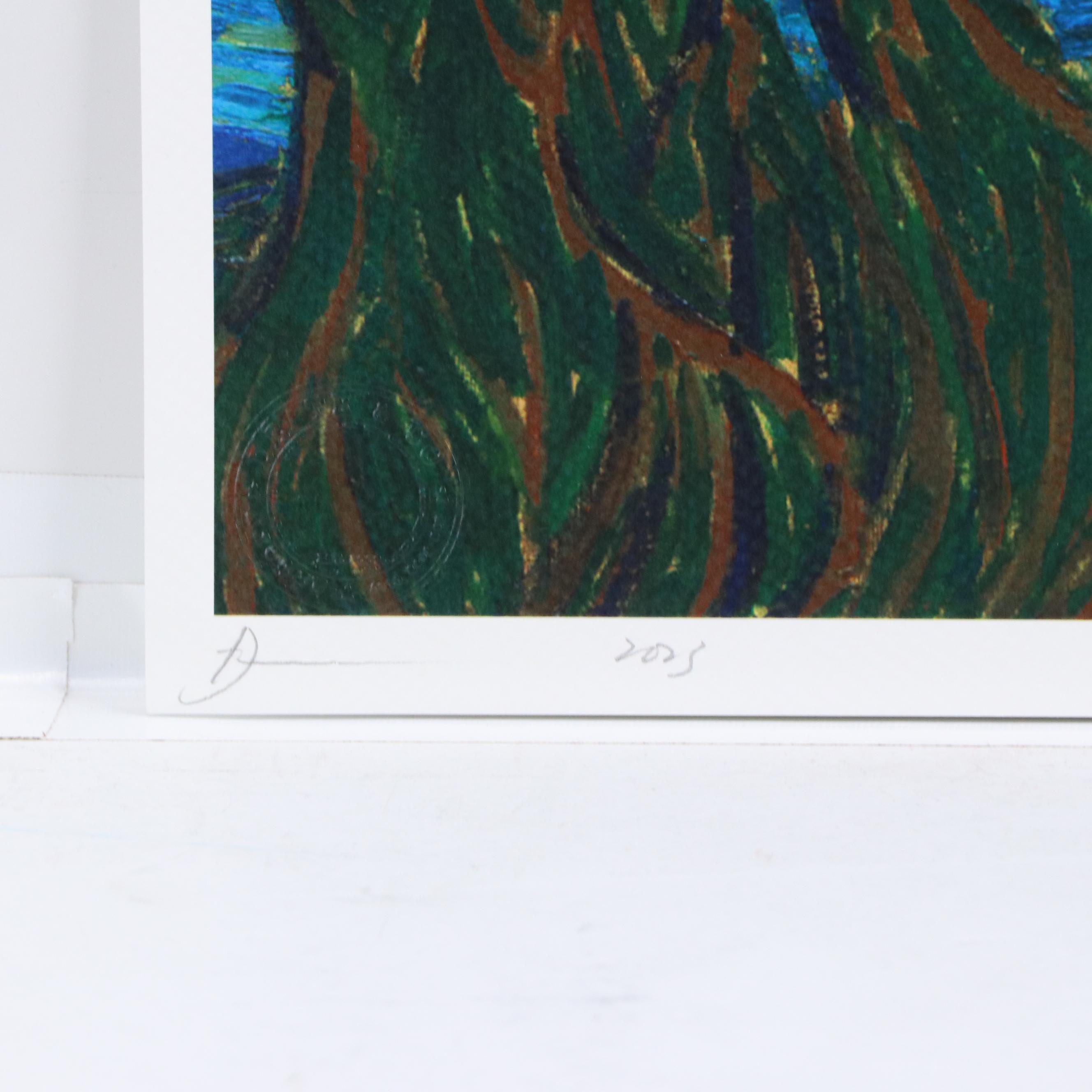 Death NYC Pop Art Graphic Print Hamage Van Gogh x Peanuts "Friends," 2025