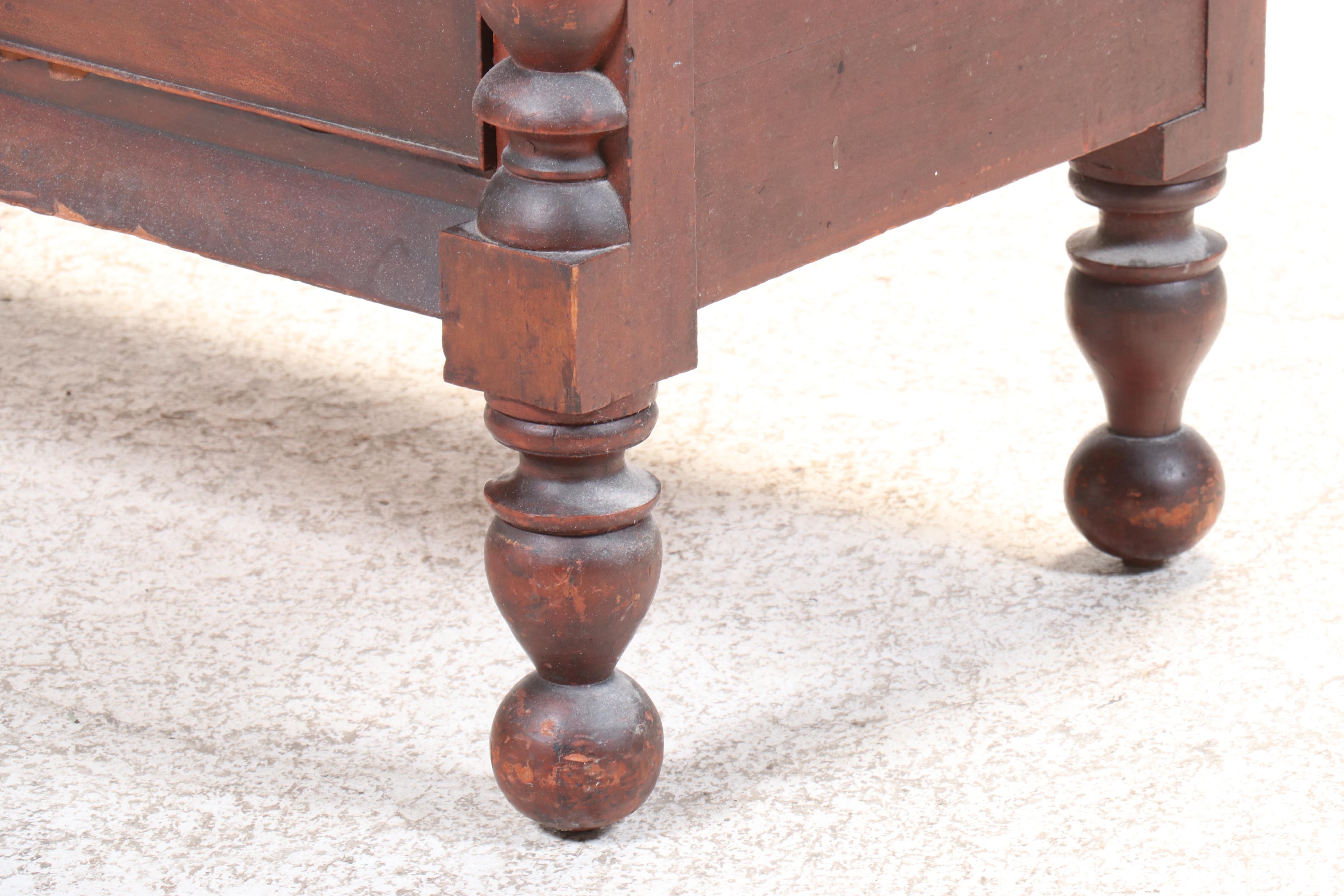 American Empire Figured Mahogany Four-Drawer Chest, Early to Mid-19th Century