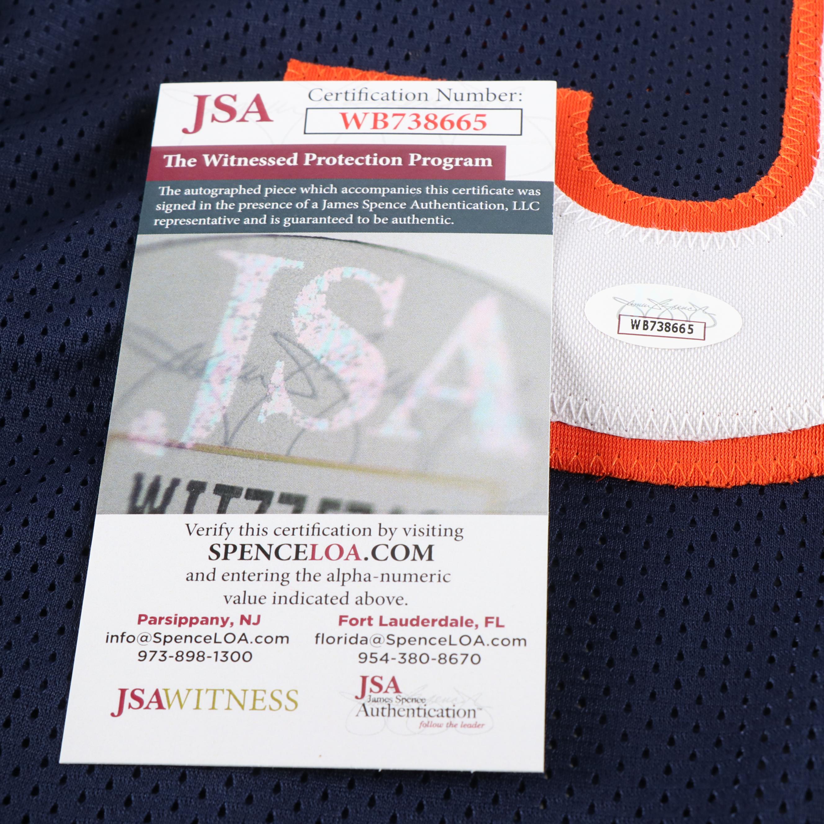 Dan Hampton Signed “HOF 2002” Chicago Bears Football Jersey, JSA