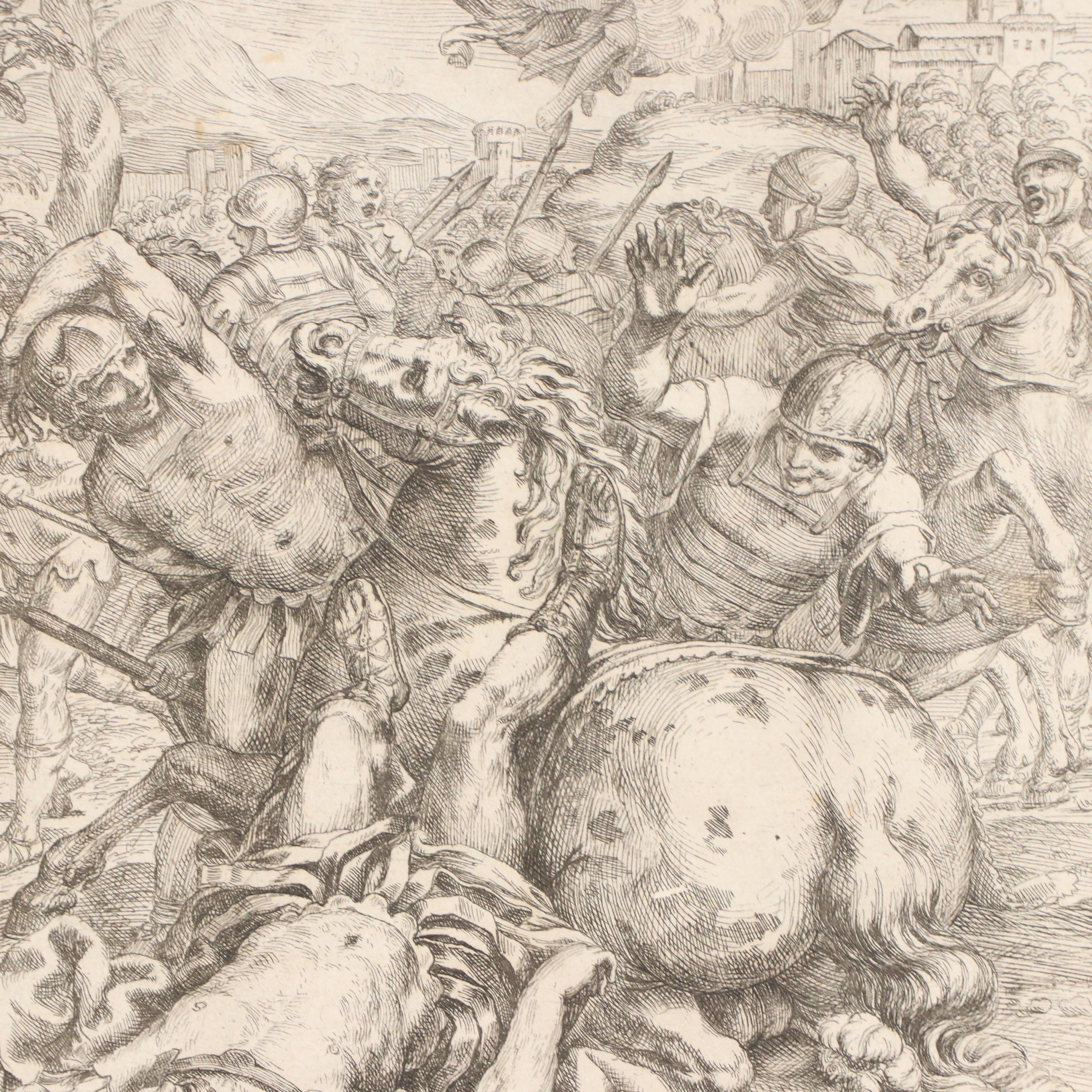 Antique Engraving of Cardinal Robert Bellarmine, 1749, and Other Engravings