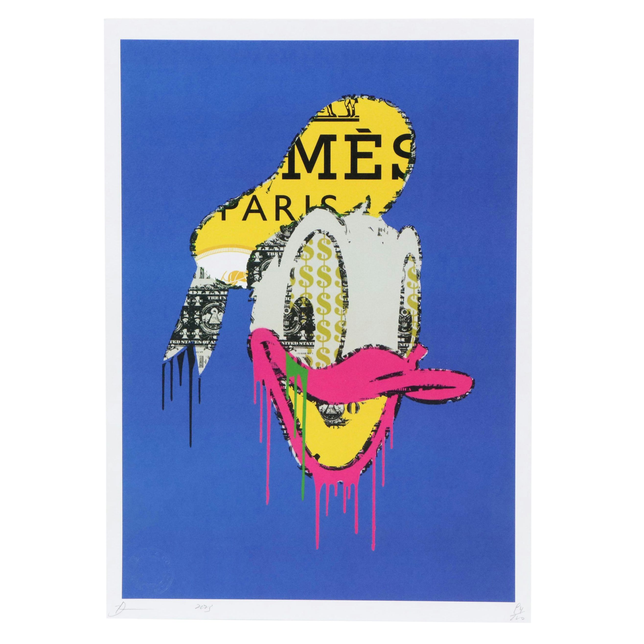 Death NYC Pop Art Graphic Print Featuring Donald Duck x Hermès, 2025