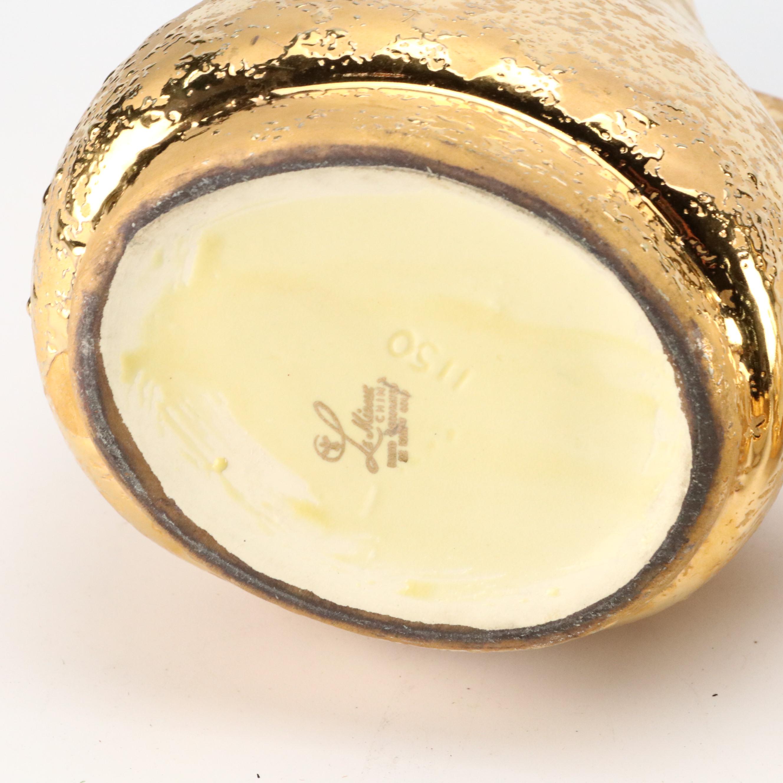 Le Mieux and Other Gilt Decorated Porcelain Dishes, Bowls, Candlesticks and More